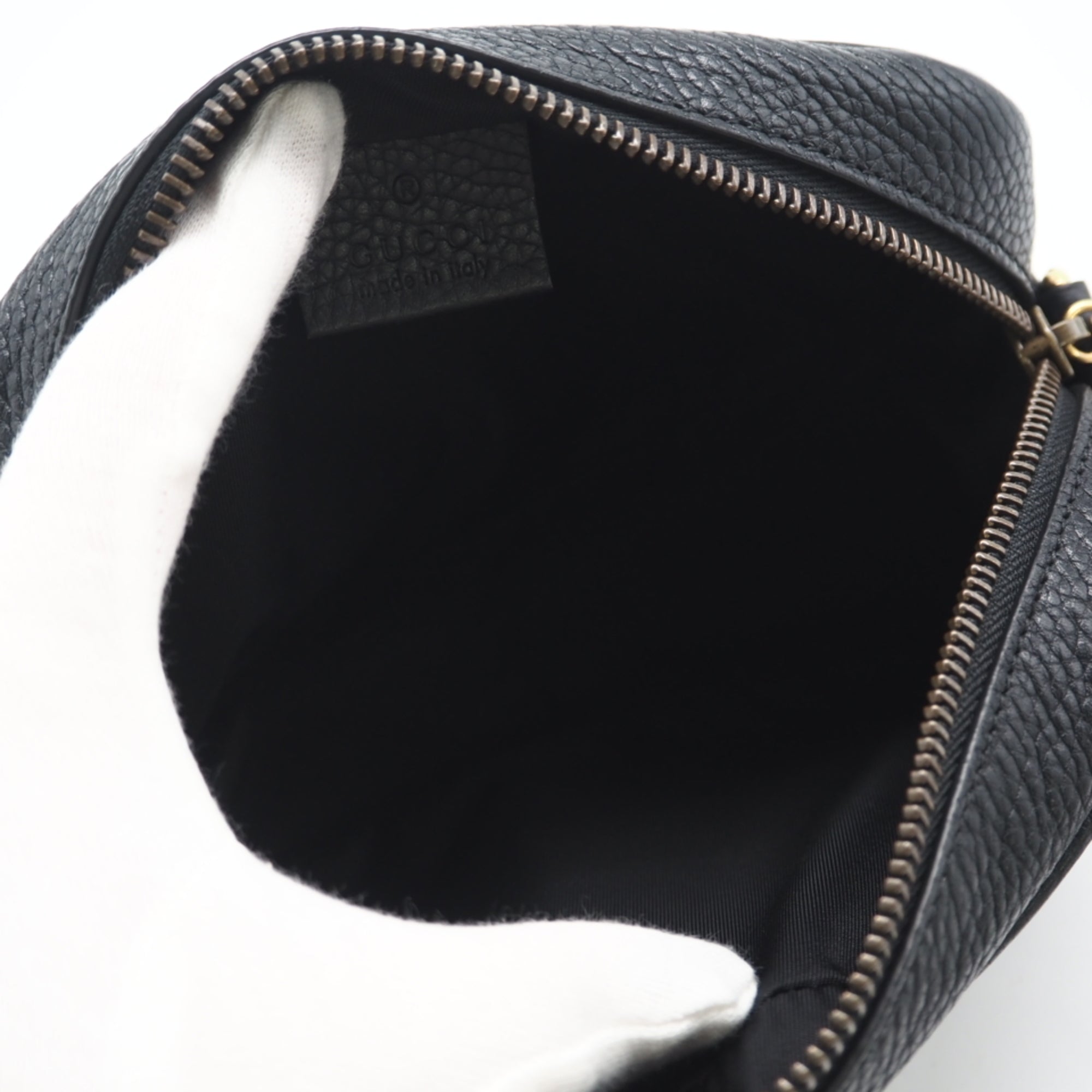 Gucci Black Leather Shoulder Bag (Pre-Owned)