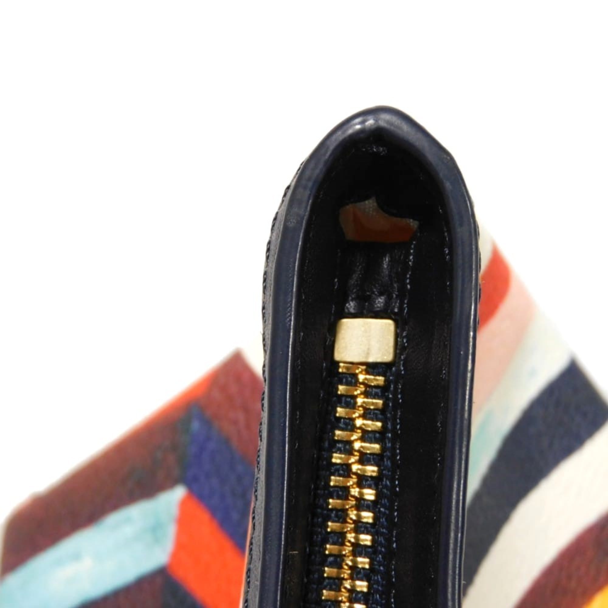 Tory Burch Multi-Color Pvc Clutch Bag Pouch (Pre-Owned)
