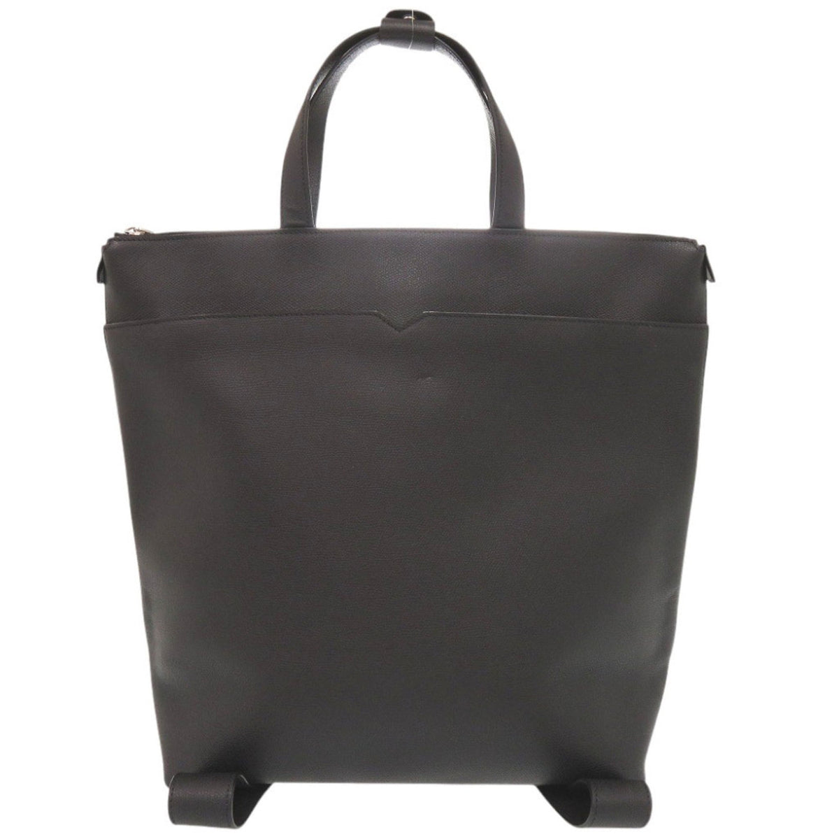 Valextra Black Leather Tote Bag (Pre-Owned)