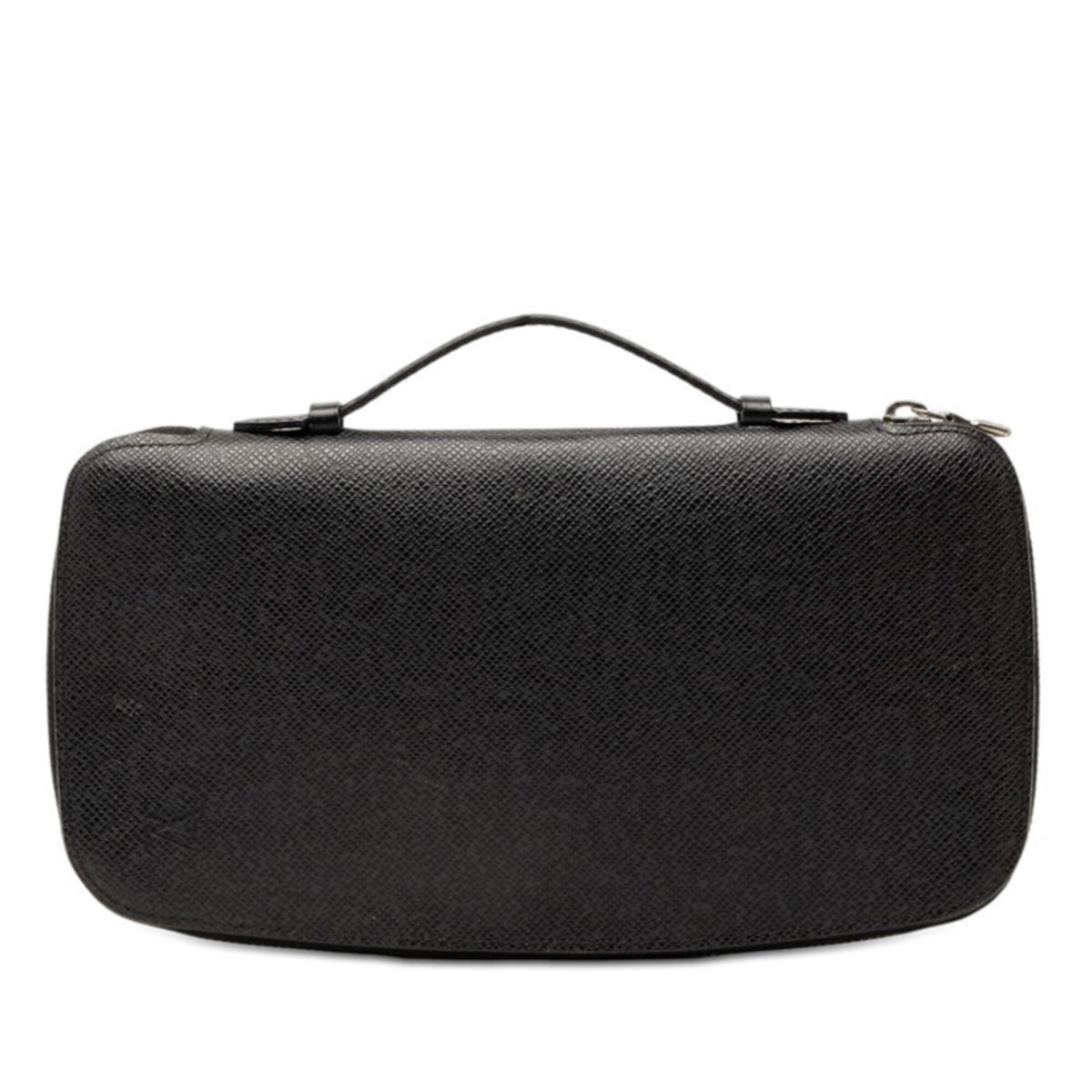 Louis Vuitton Black Leather Long Wallet (Bi-Fold) (Pre-Owned)