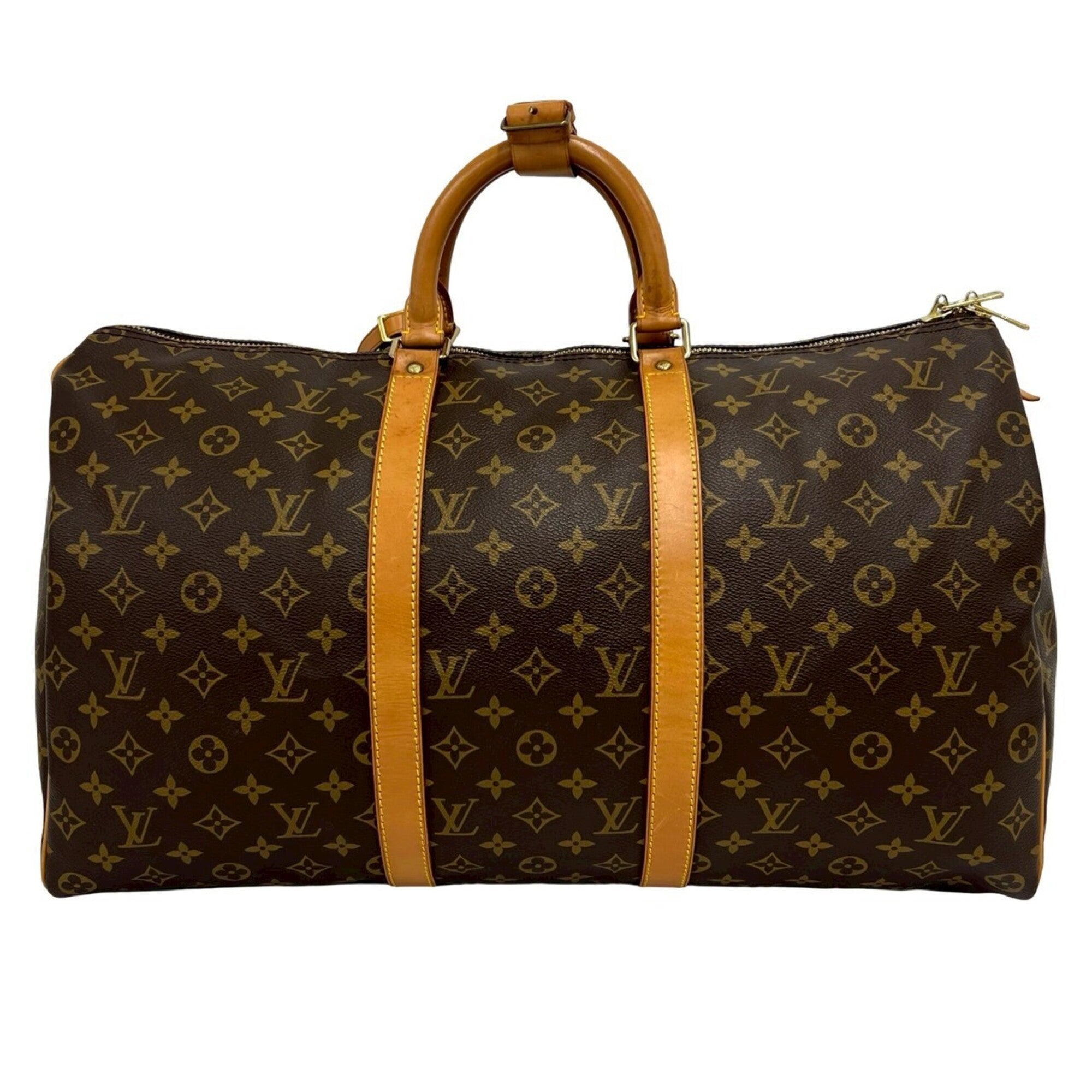 Louis Vuitton Brown Leather Pvc Boston Bag (Pre-Owned)