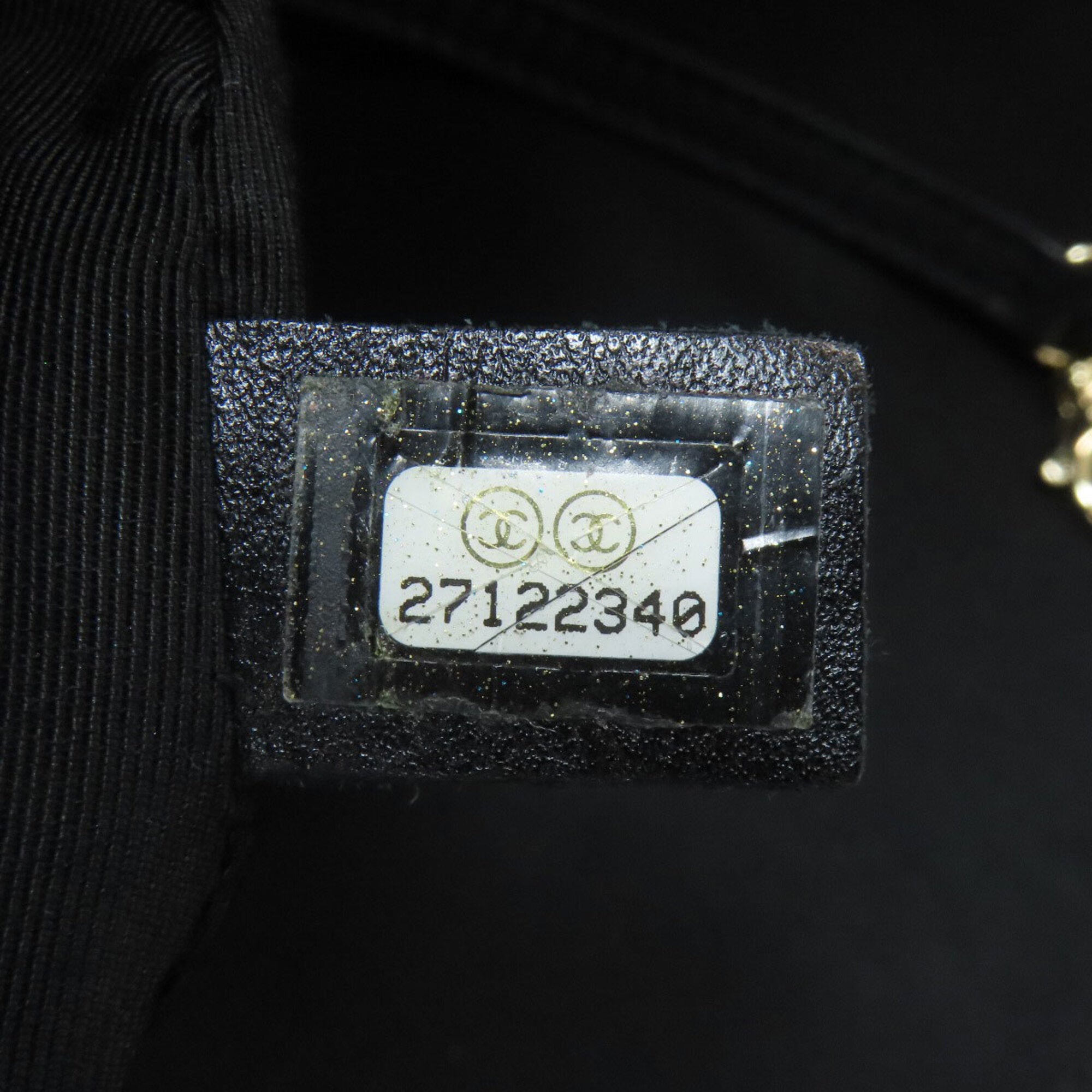 Chanel Matelasse Black Leather Tote Bag (Pre-Owned)