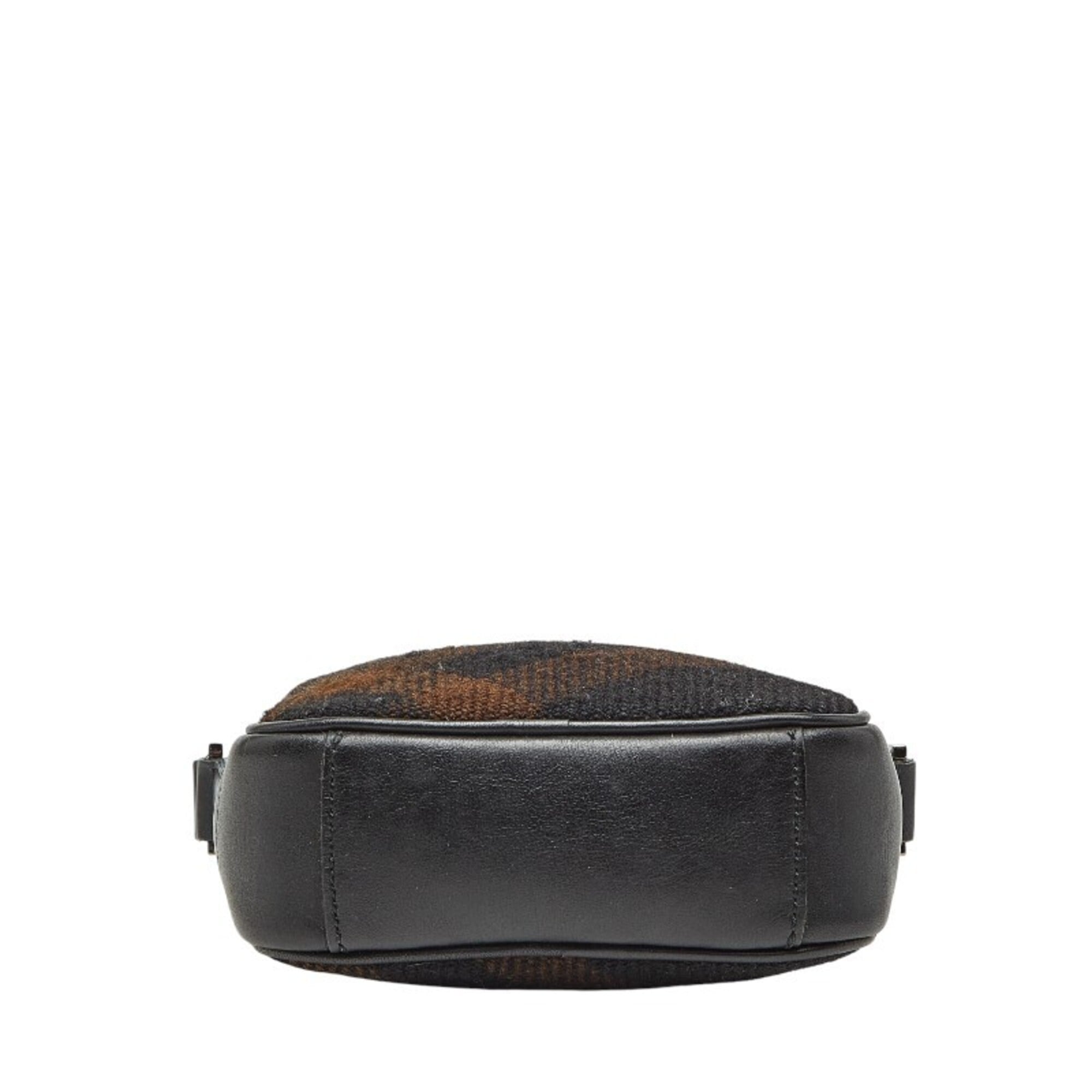 Burberry Black Brown Shoulder Bag (Pre-Owned)