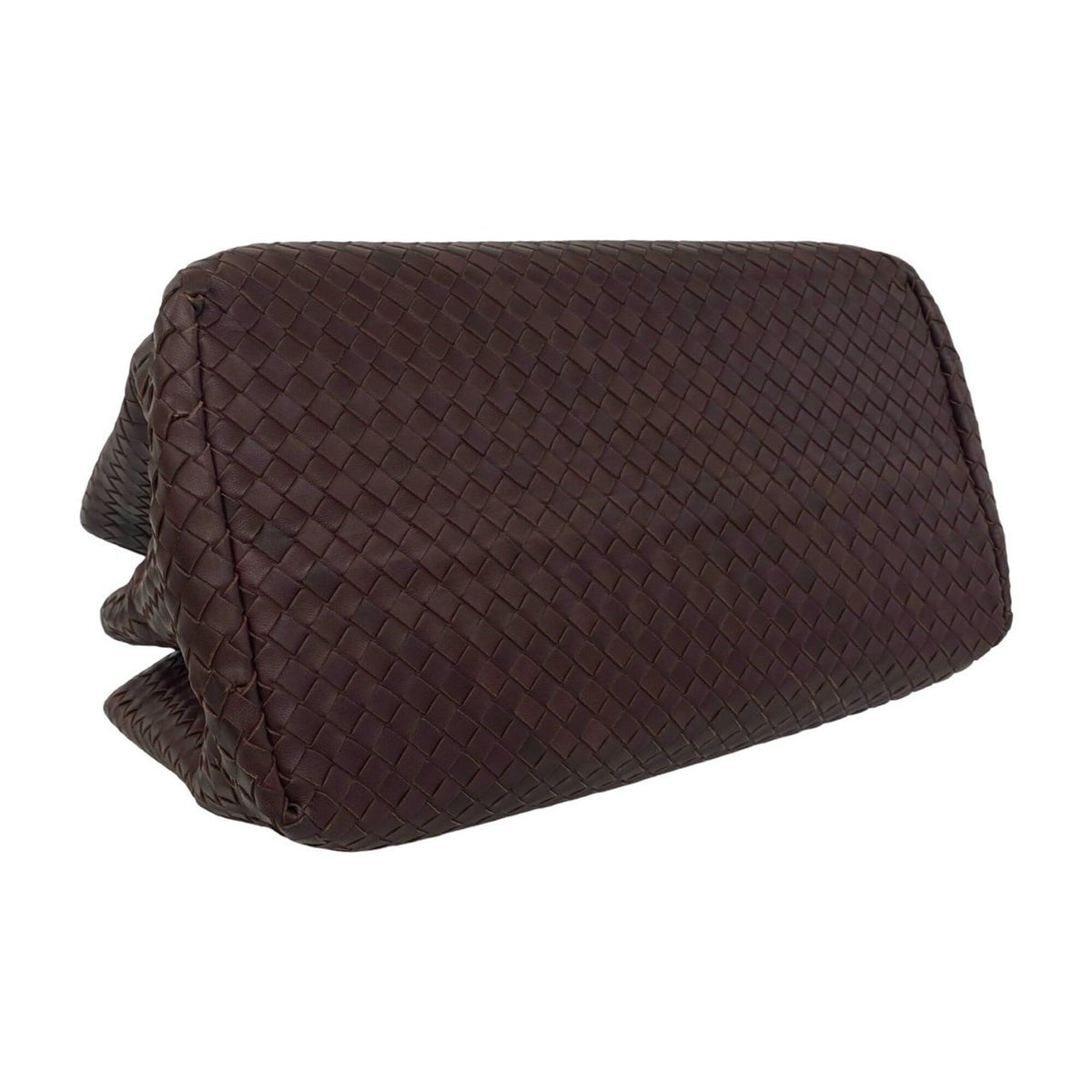 Bottega Veneta Brown Leather Boston Bag Handbag (Pre-Owned)