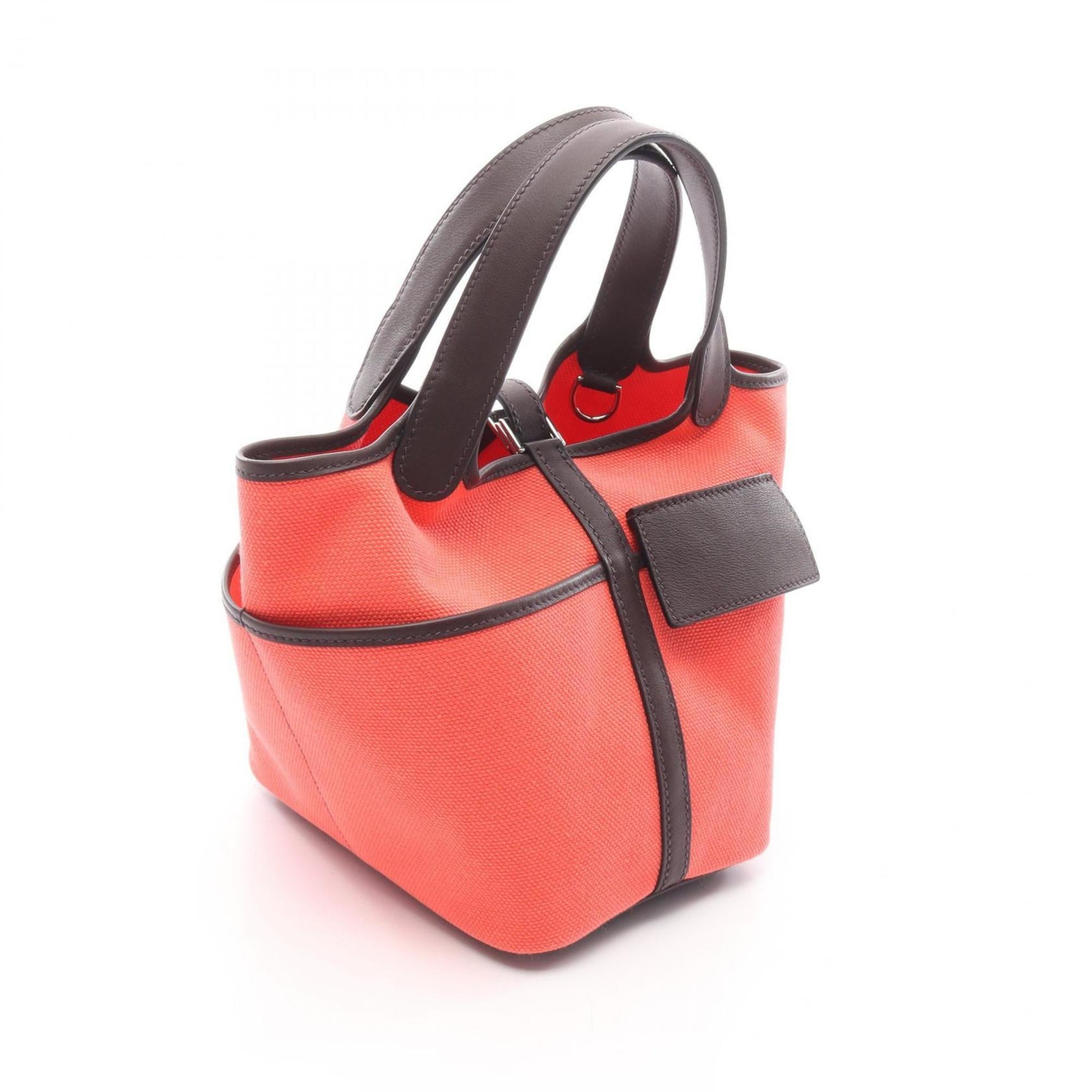 Hermes Brown Red Color Swift Leather Handbag (Pre-Owned)