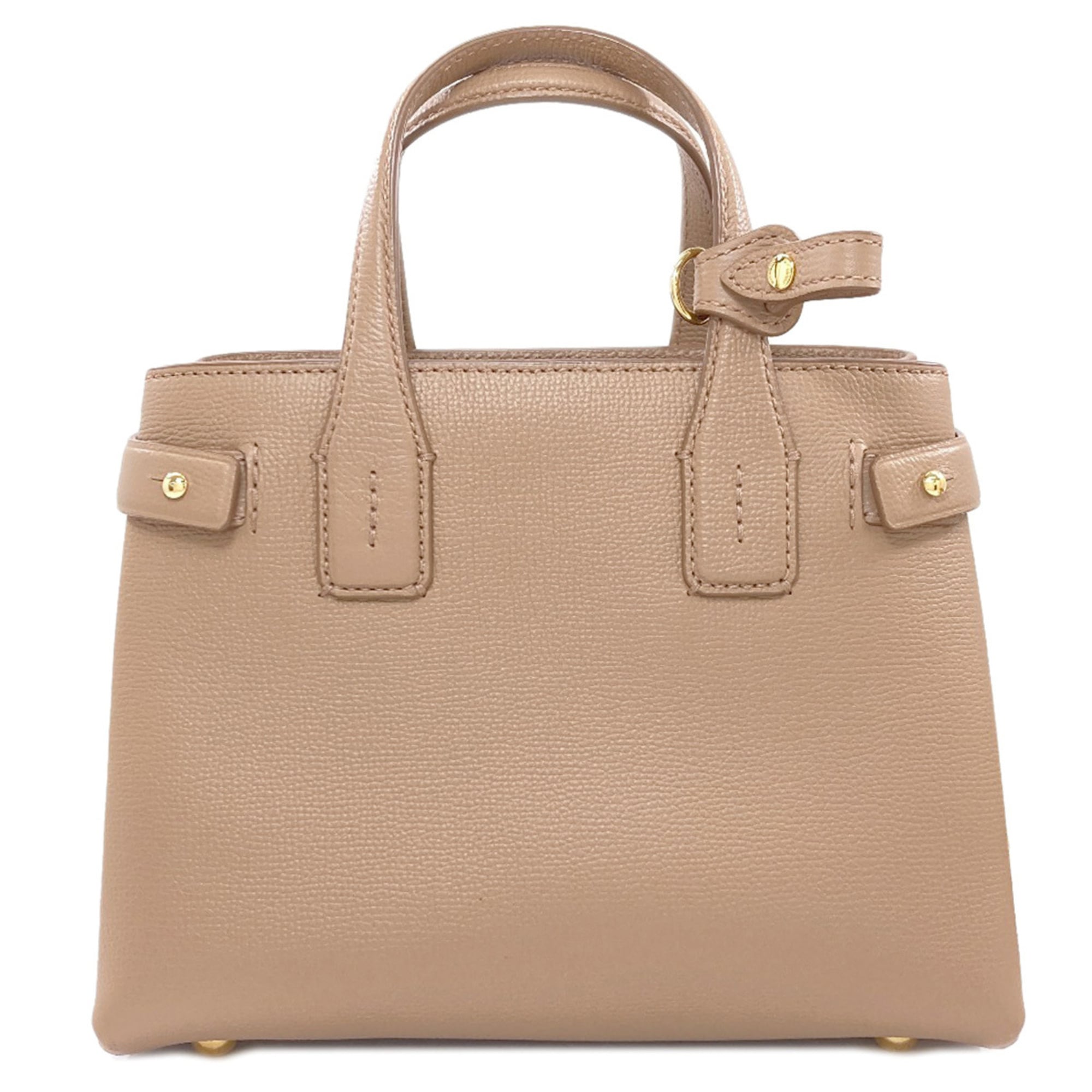 Burberry Brown Leather Handbag (Pre-Owned)