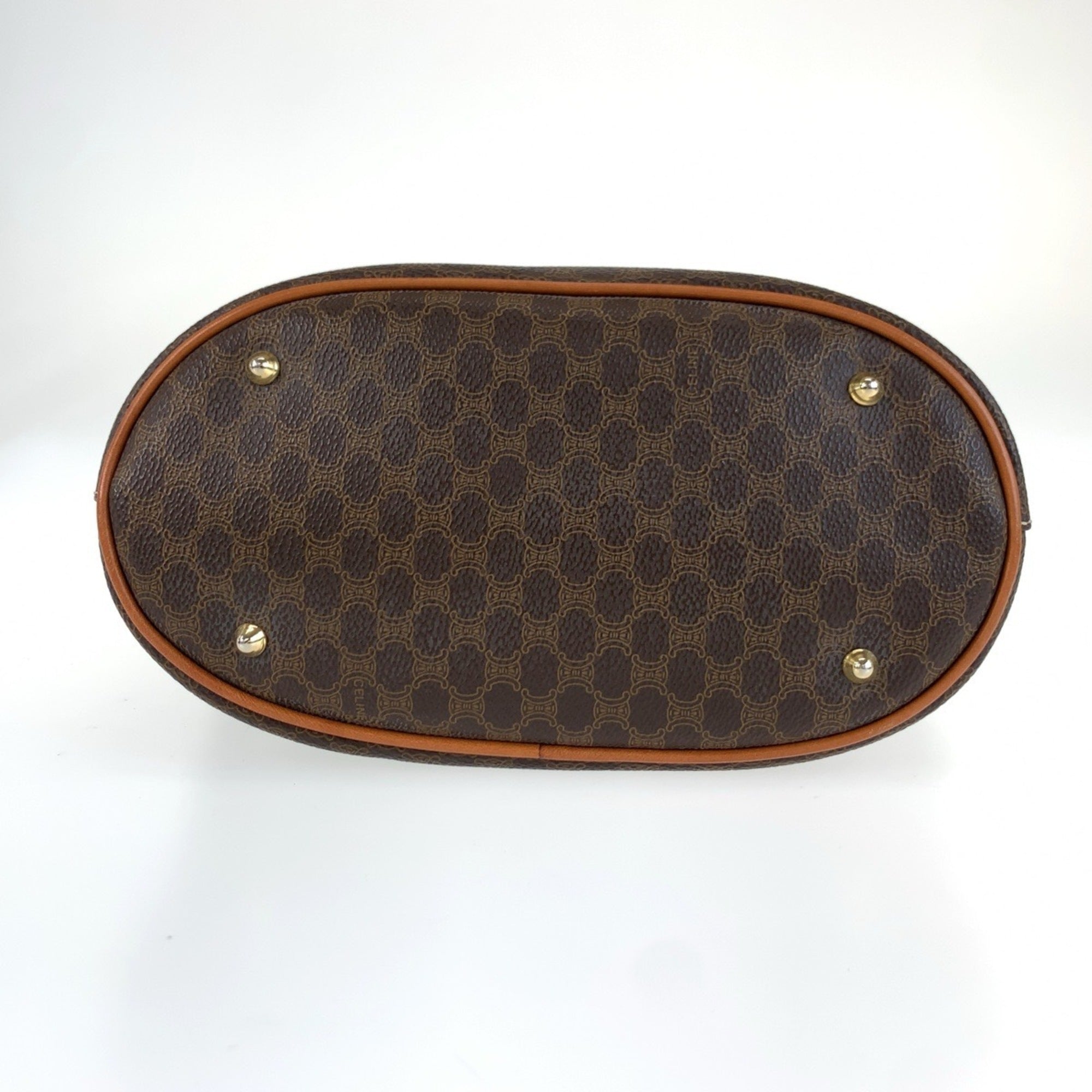 Celine Brown Pvc Leather Shoulder Bag Tote Bag (Pre-Owned)