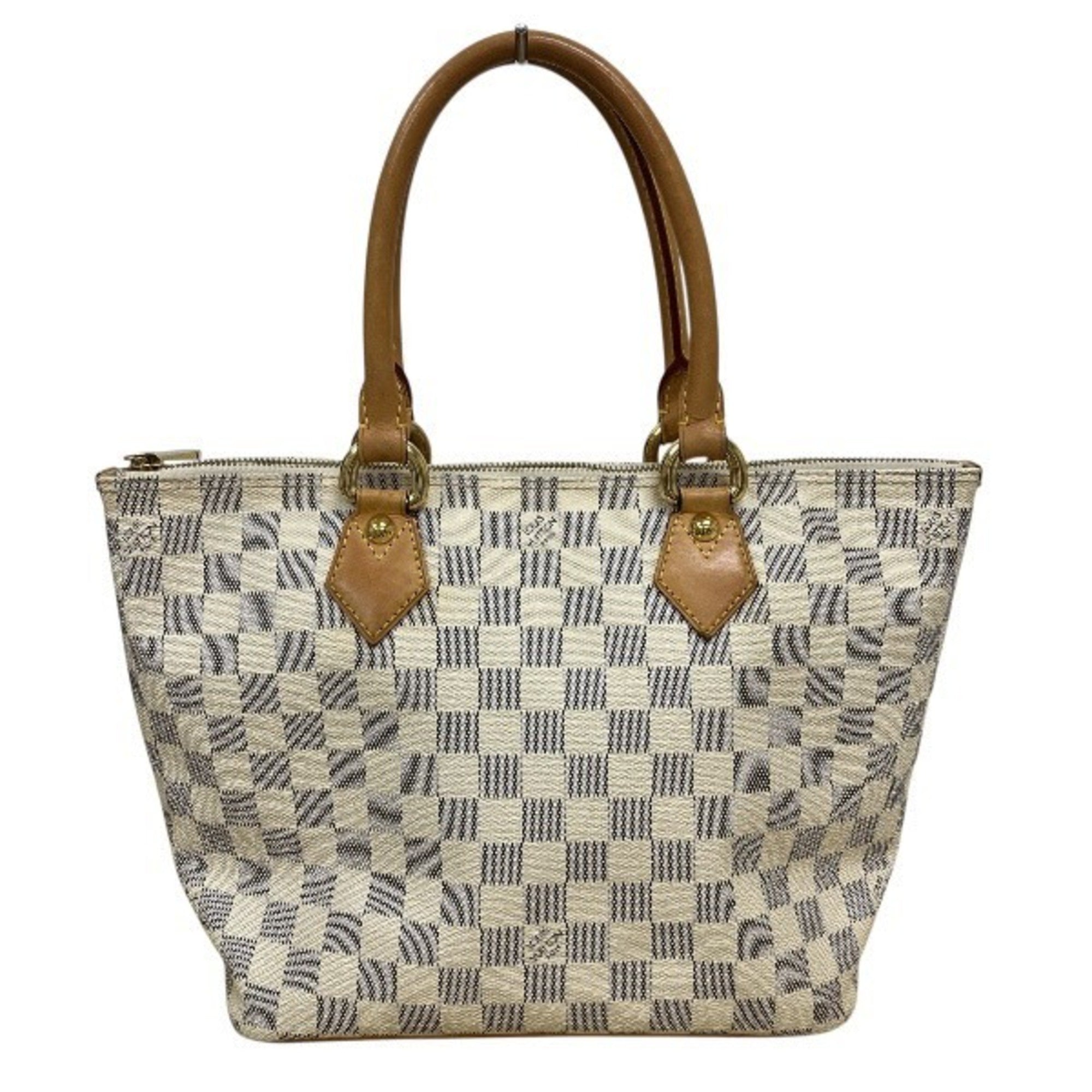Louis Vuitton White Handbag Tote Bag (Pre-Owned)