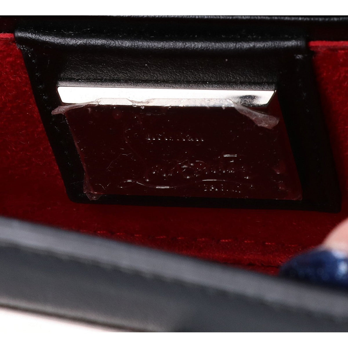 Christian Louboutin Black Leather Shoulder Bag (Pre-Owned)