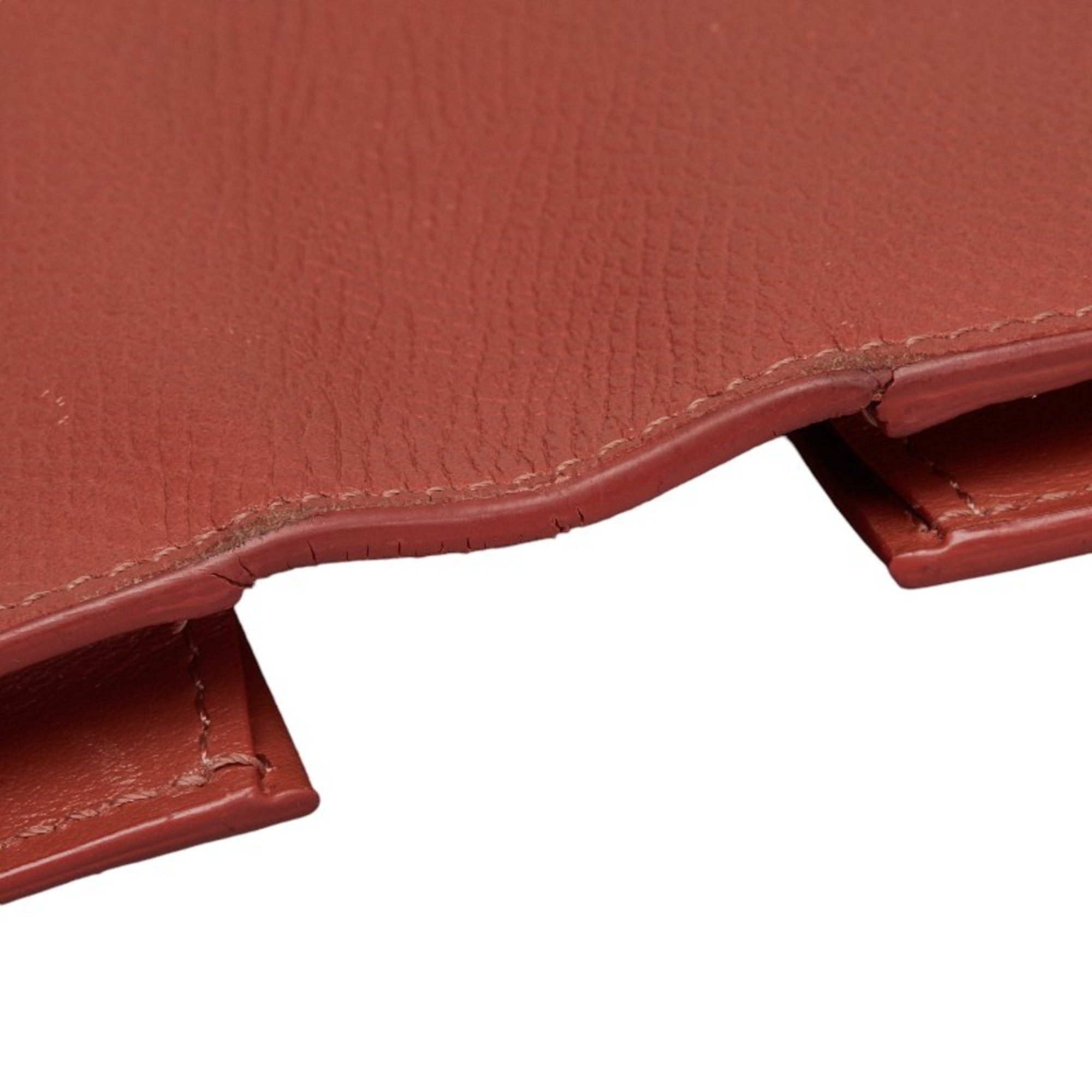 Celine Gray Pink Leather Long Wallet (Bi-Fold) (Pre-Owned)
