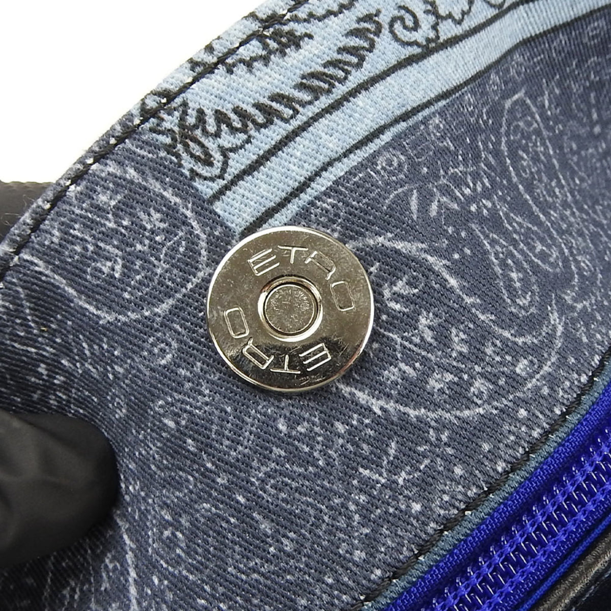Etro Blue Cotton Tote Bag (Pre-Owned)