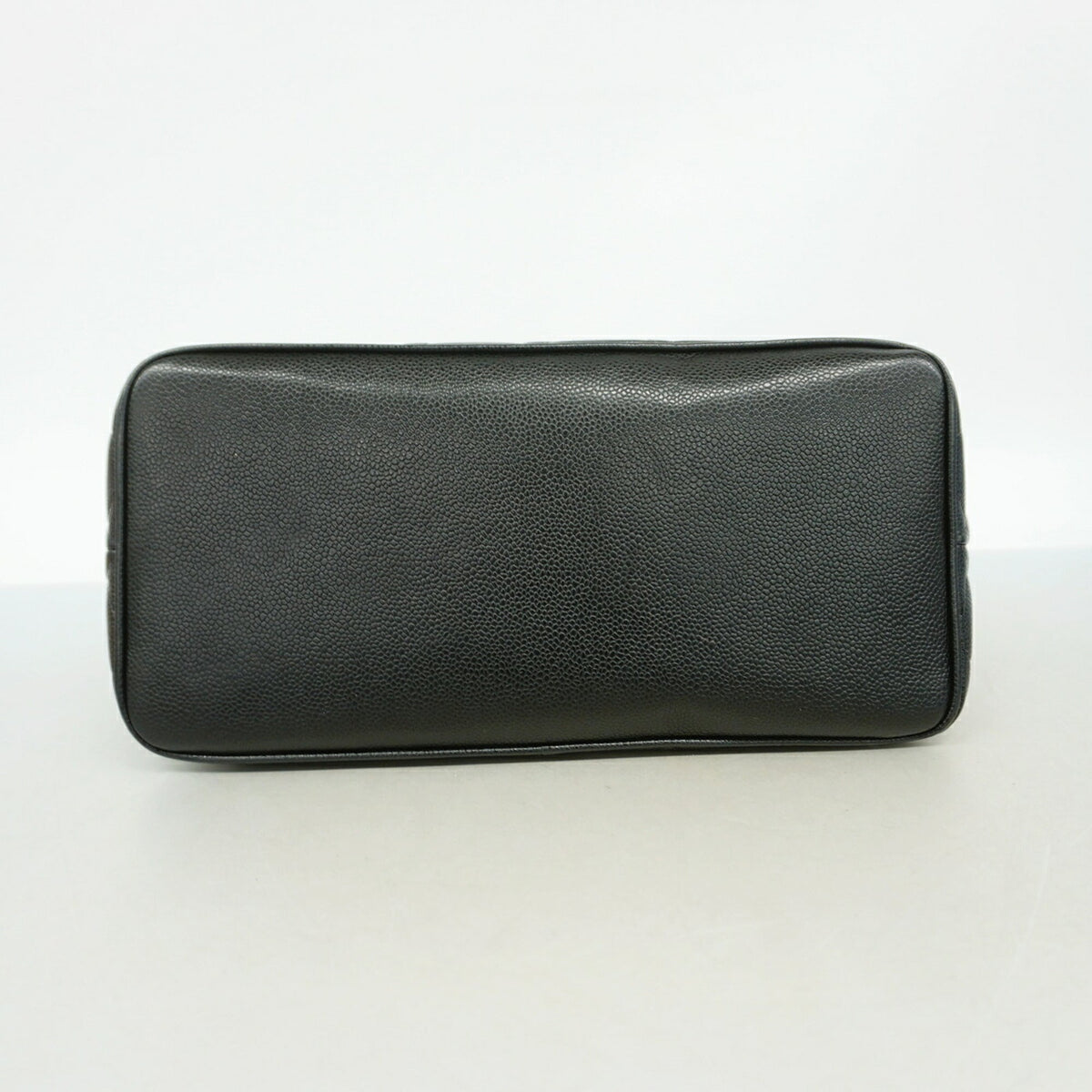 Chanel Black Grained Calfskin Tote Bag (Pre-Owned)