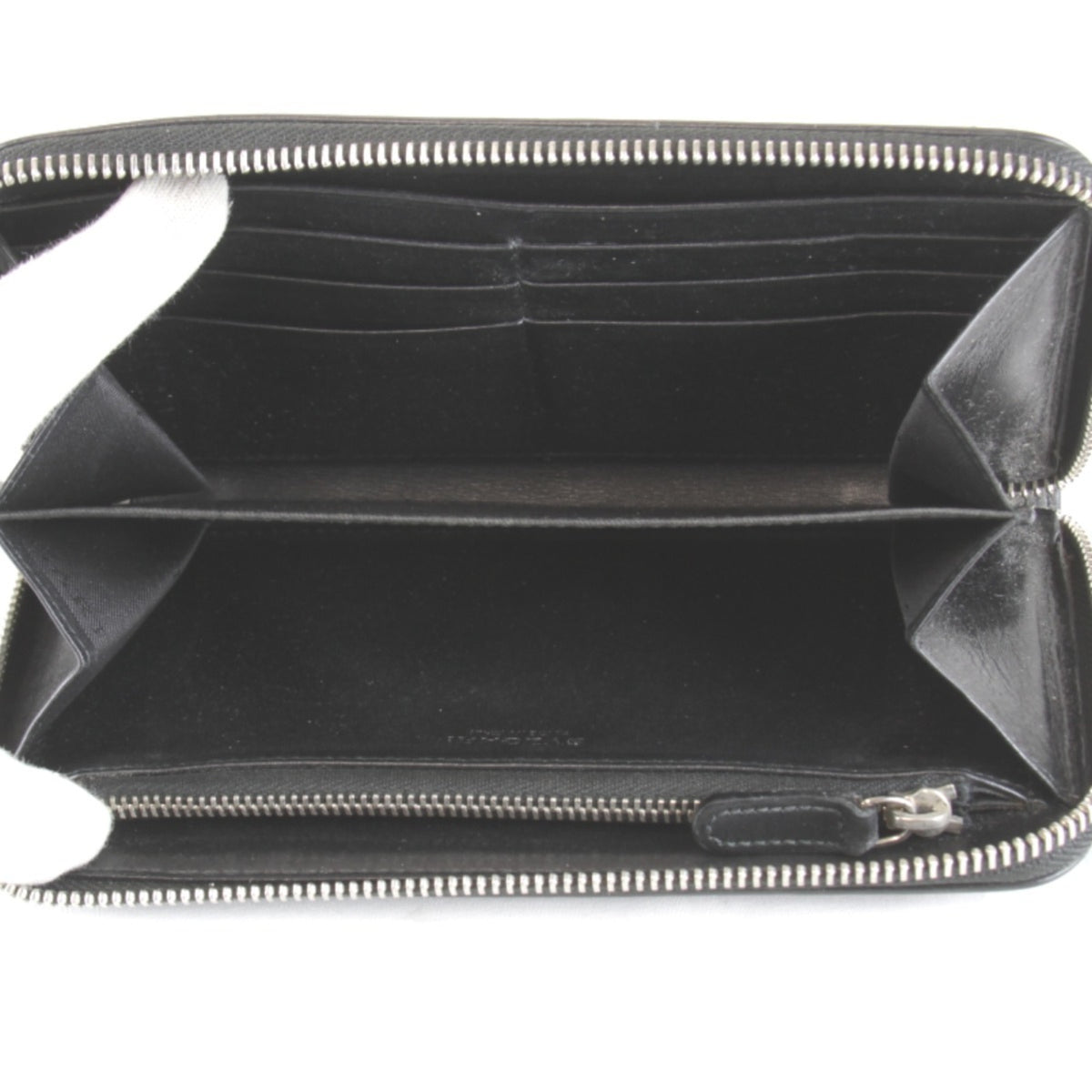 Bvlgari Black Leather Long Wallet (Bi-Fold) (Pre-Owned)
