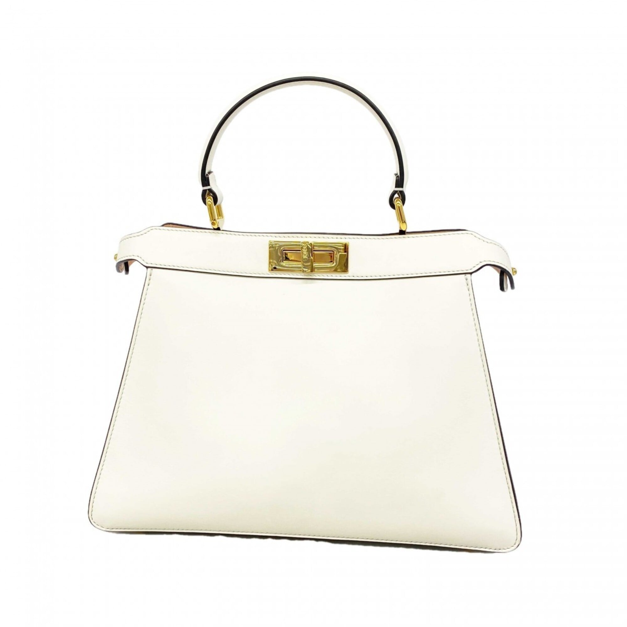 Fendi White Leather Handbag (Pre-Owned)