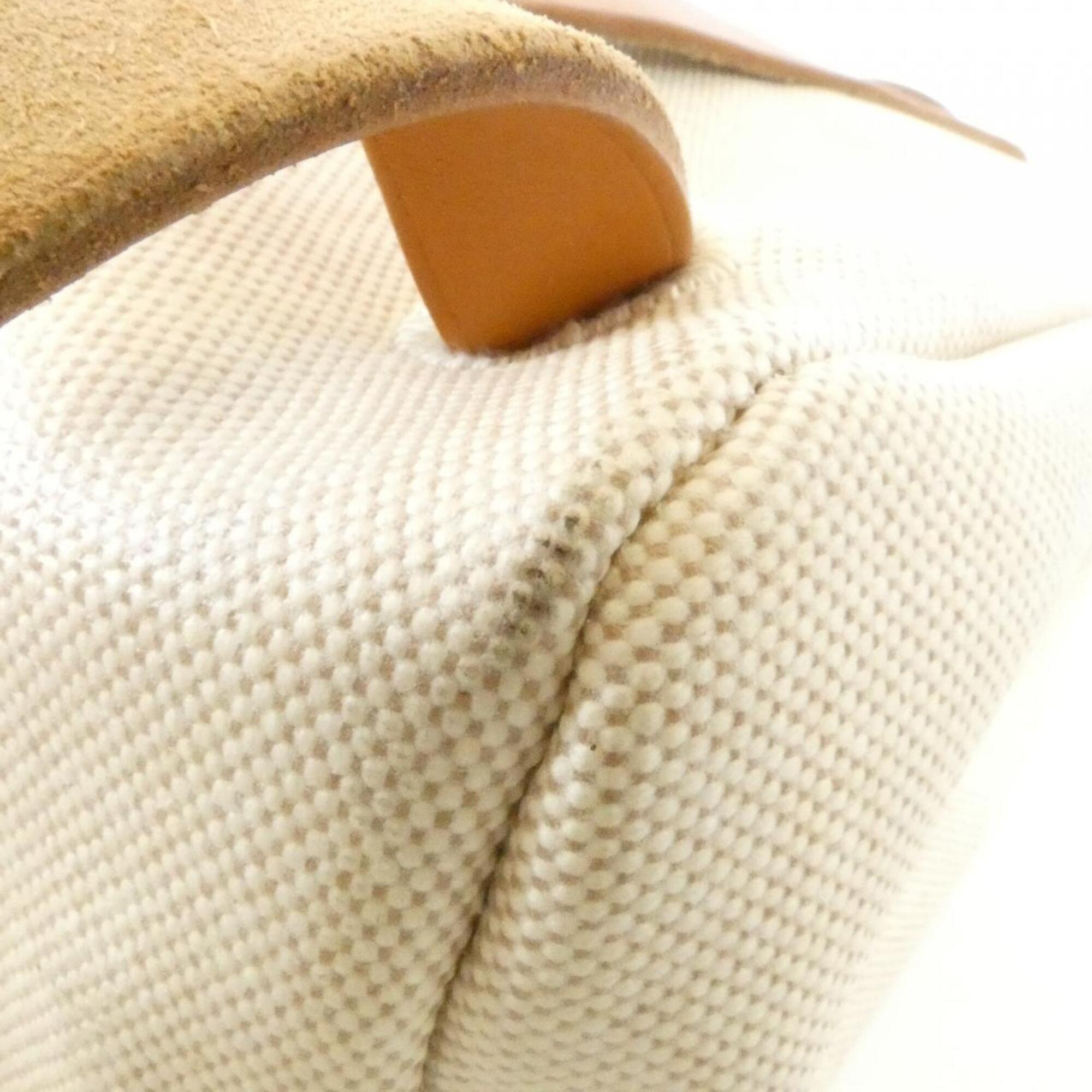 Hermes Her Bag Natural Toile H Backpack (Pre-Owned)