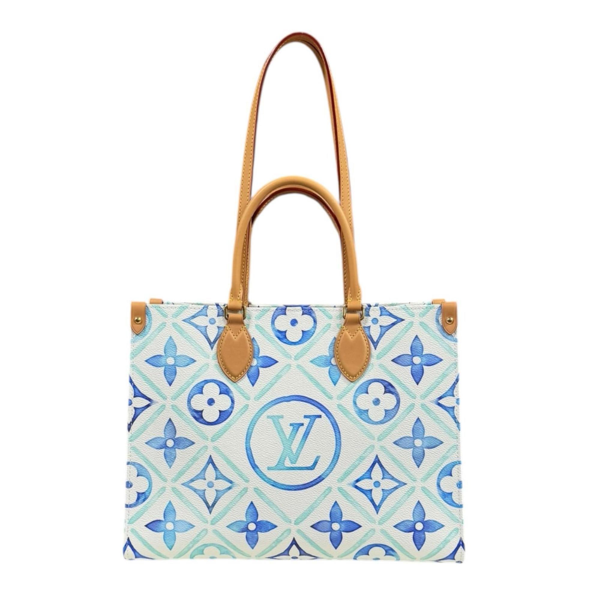 Louis Vuitton Blue White Pvc Shoulder Bag (Pre-Owned)
