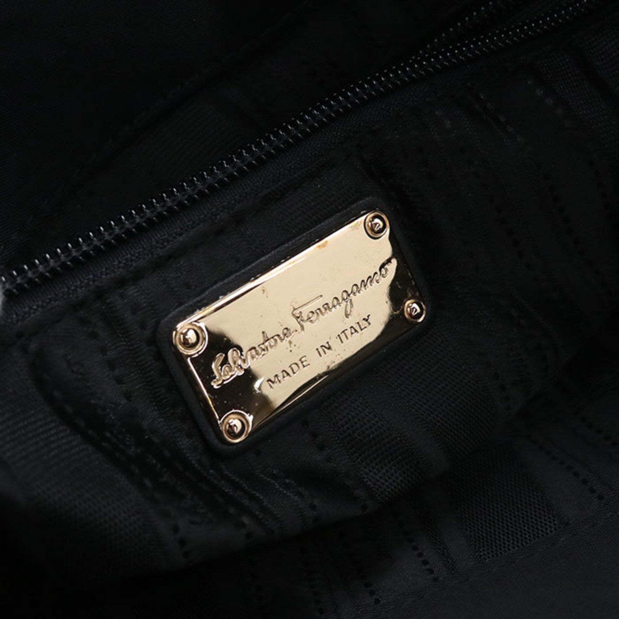 Salvatore Ferragamo Black Nylon Tote Bag (Pre-Owned)