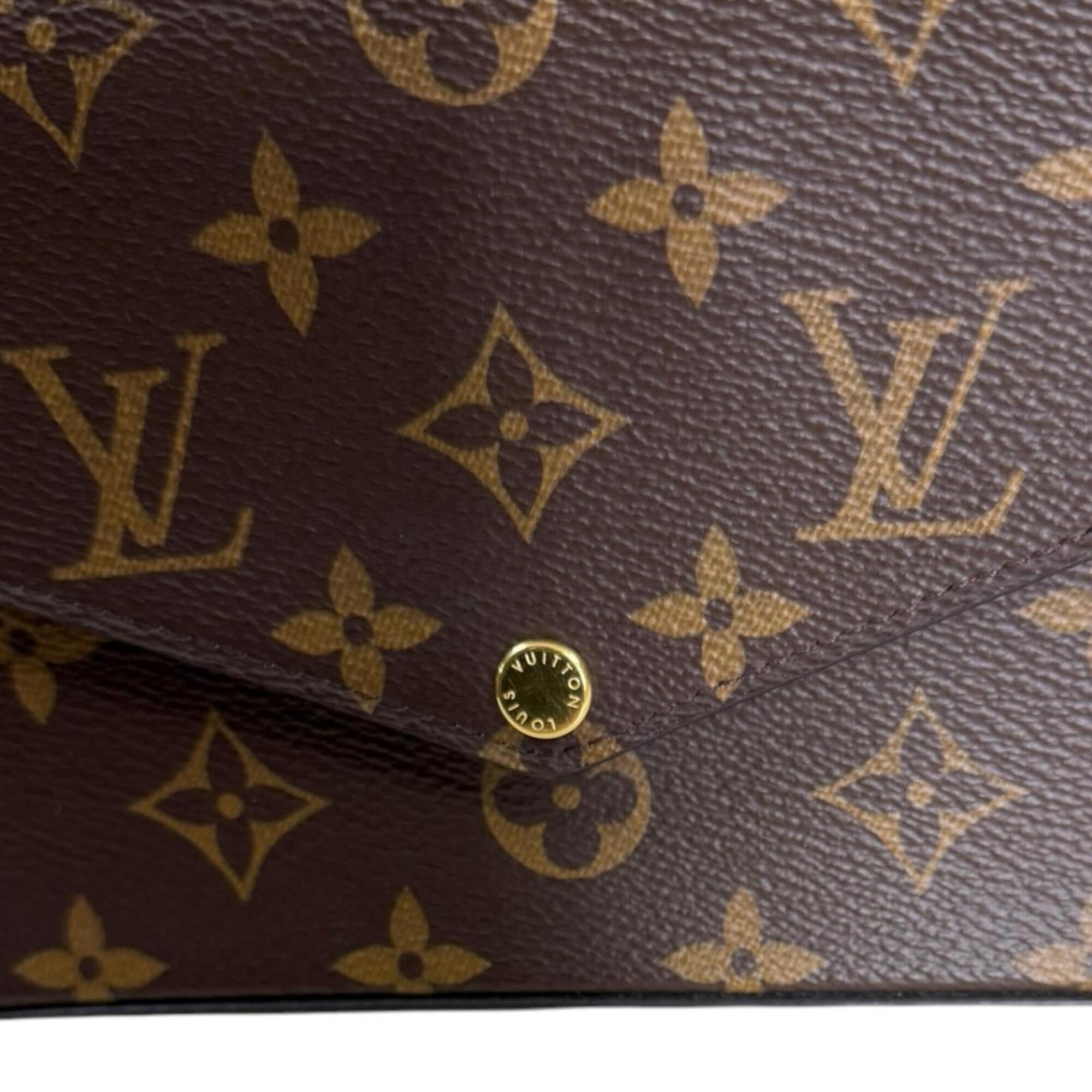 Louis Vuitton Brown Fuchsia Monogram Canvas Pochette Pouch Shoulder Bag (Pre-Owned)