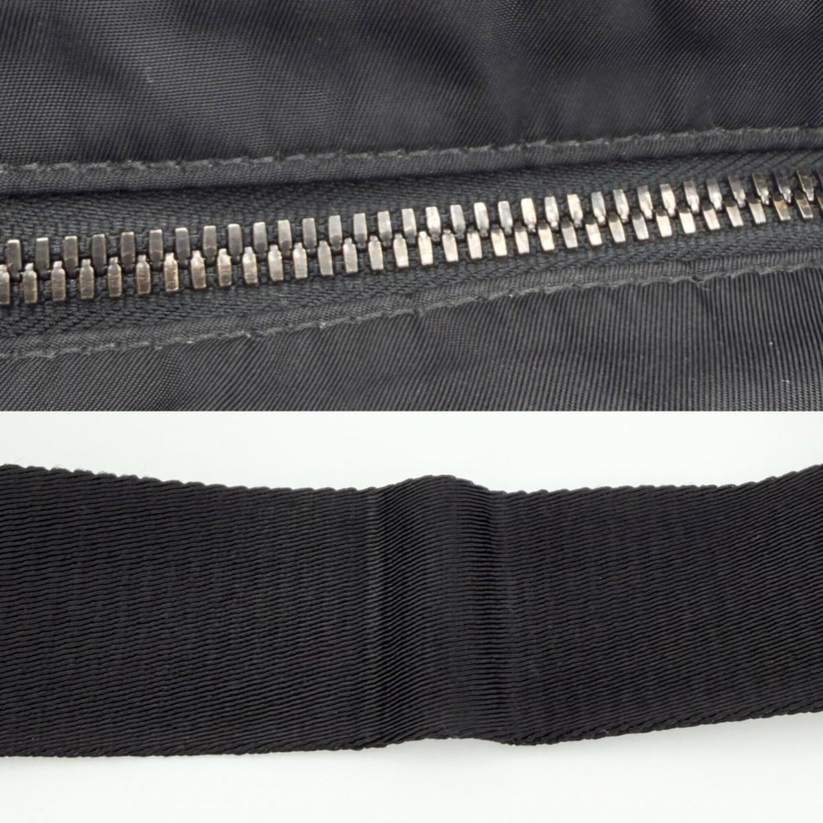 Prada Black Nylon Leather Shoulder Bag (Pre-Owned)
