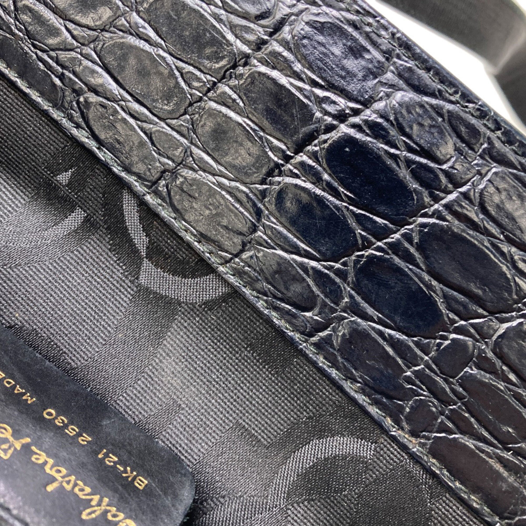 Salvatore Ferragamo Black Leather Tote Bag (Pre-Owned)