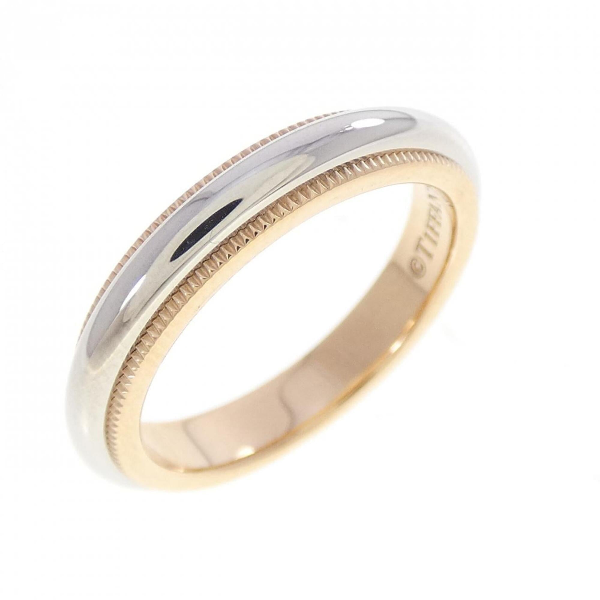 Tiffany Pink Gold Platinum Pink Gold (18K) Platinum 950 Band Ring (Pre-Owned)
