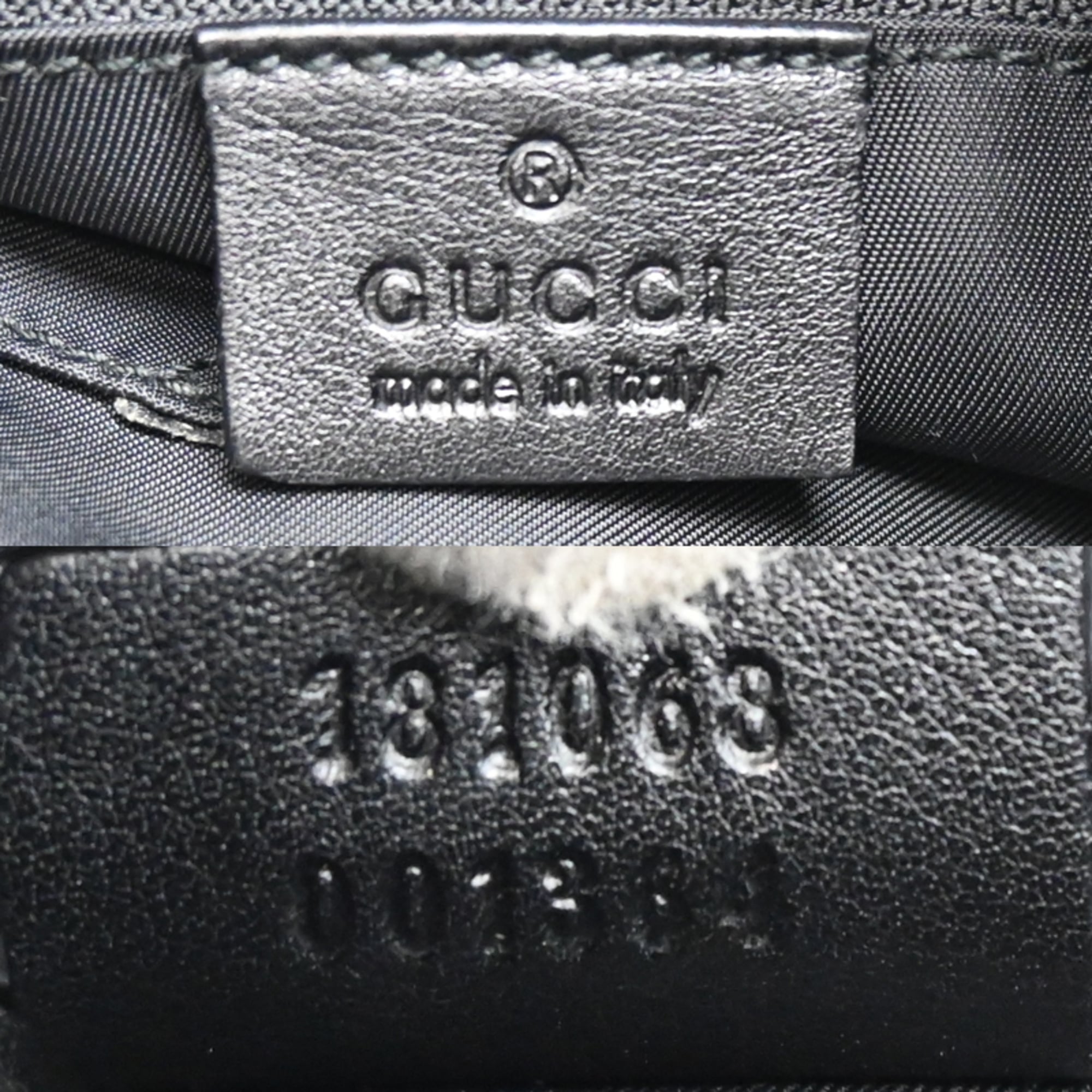 Gucci Black Multi-Color Canvas Shoulder Bag (Pre-Owned)
