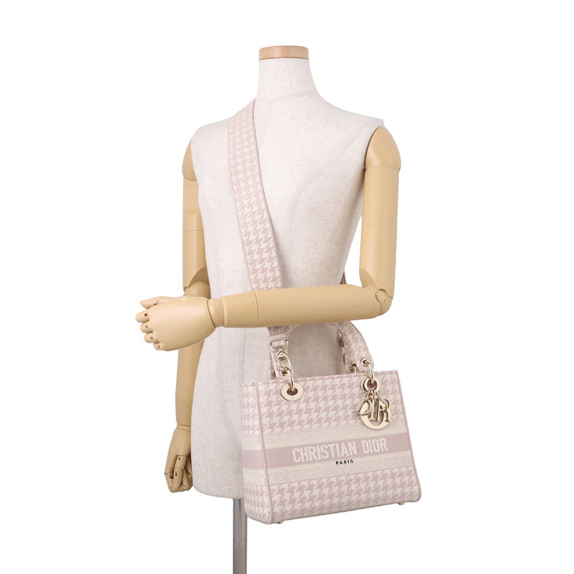Christian Dior Gold Canvas Handbag (Pre-Owned)