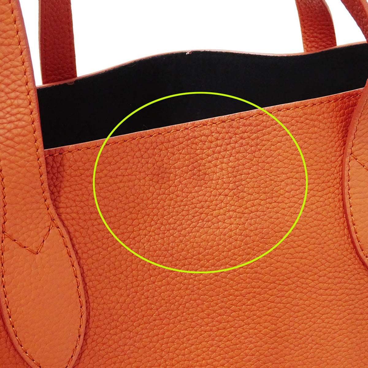 Burberry Orange Leather Handbag Tote Bag (Pre-Owned)