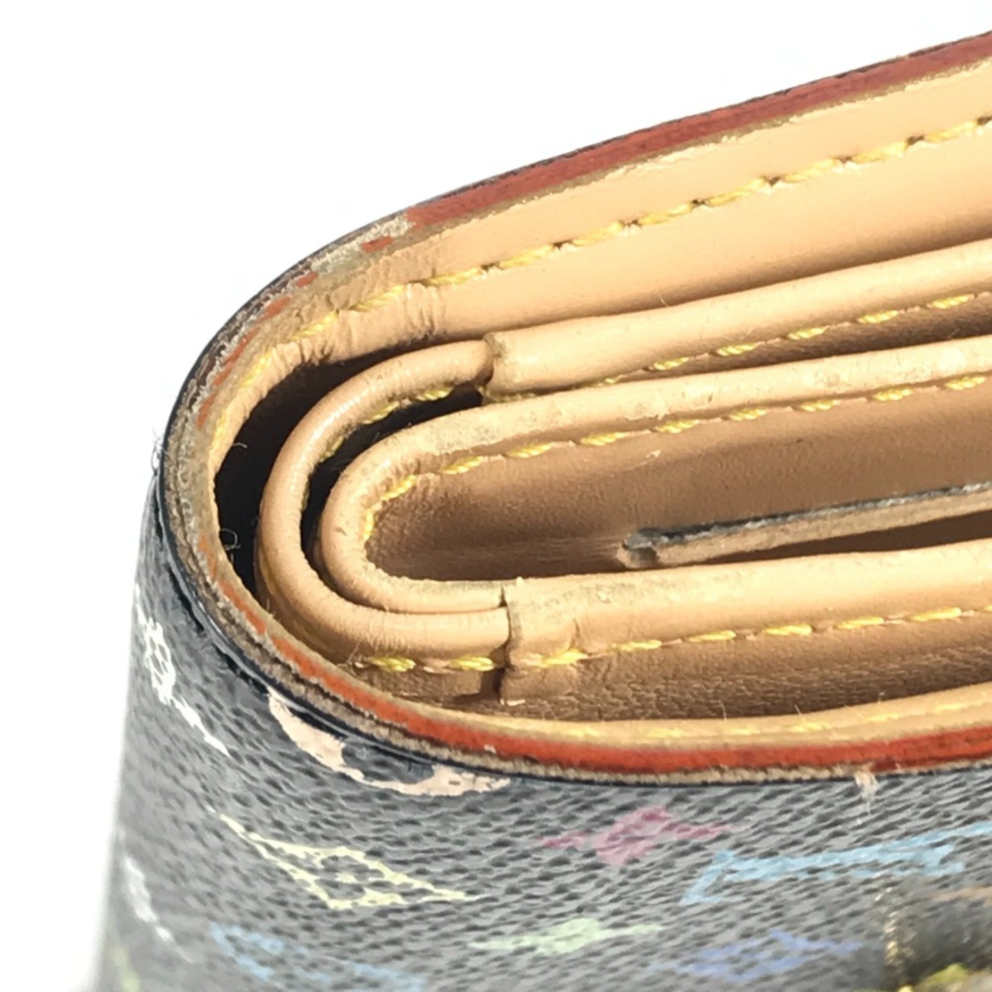 Louis Vuitton Black Monogram Multicolore Bill Wallet (Tri-Fold) (Pre-Owned)