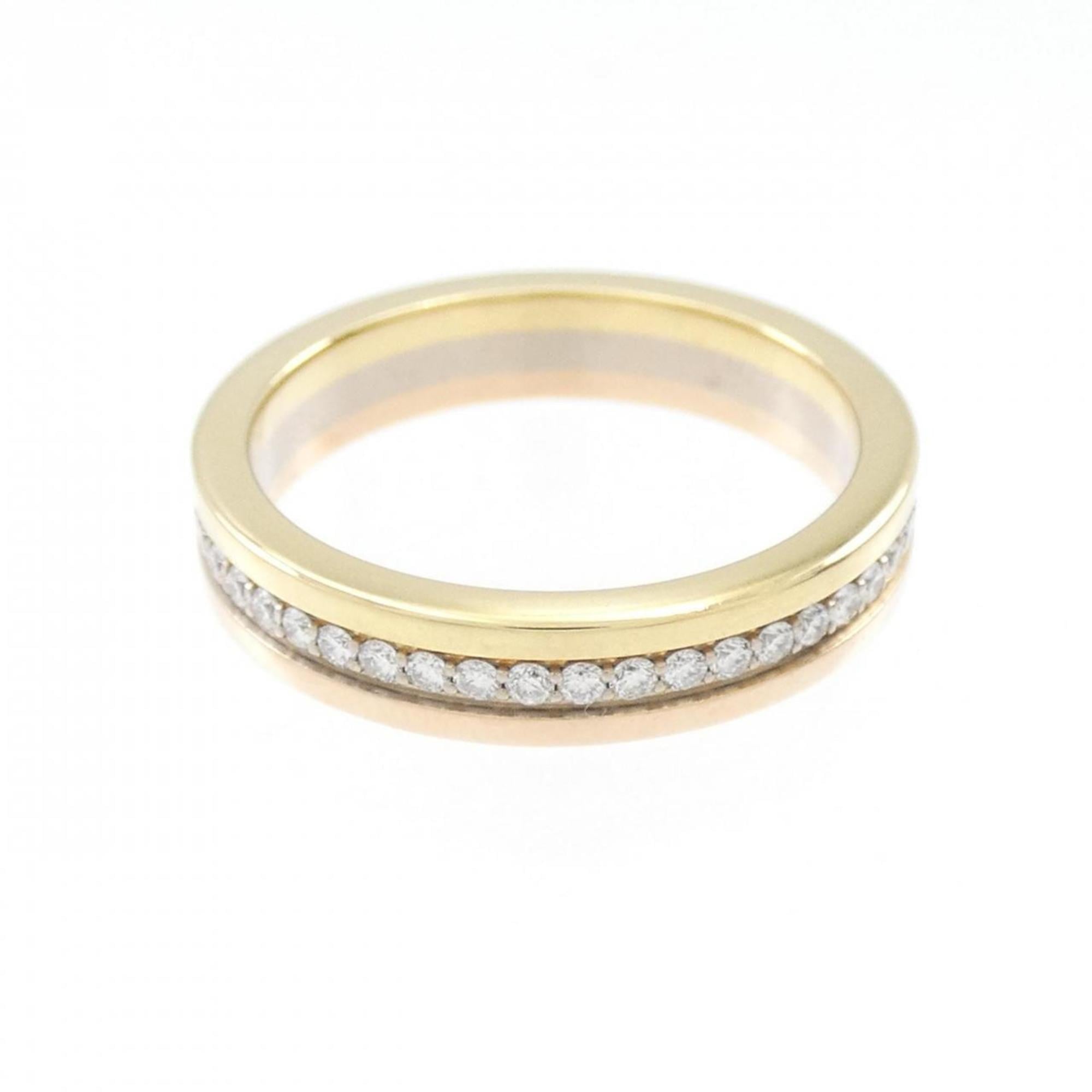 Cartier Louis Cartier Yellow Gold (18K) Pink Gold (18K) White Gold (18K) Band Ring (Pre-Owned)