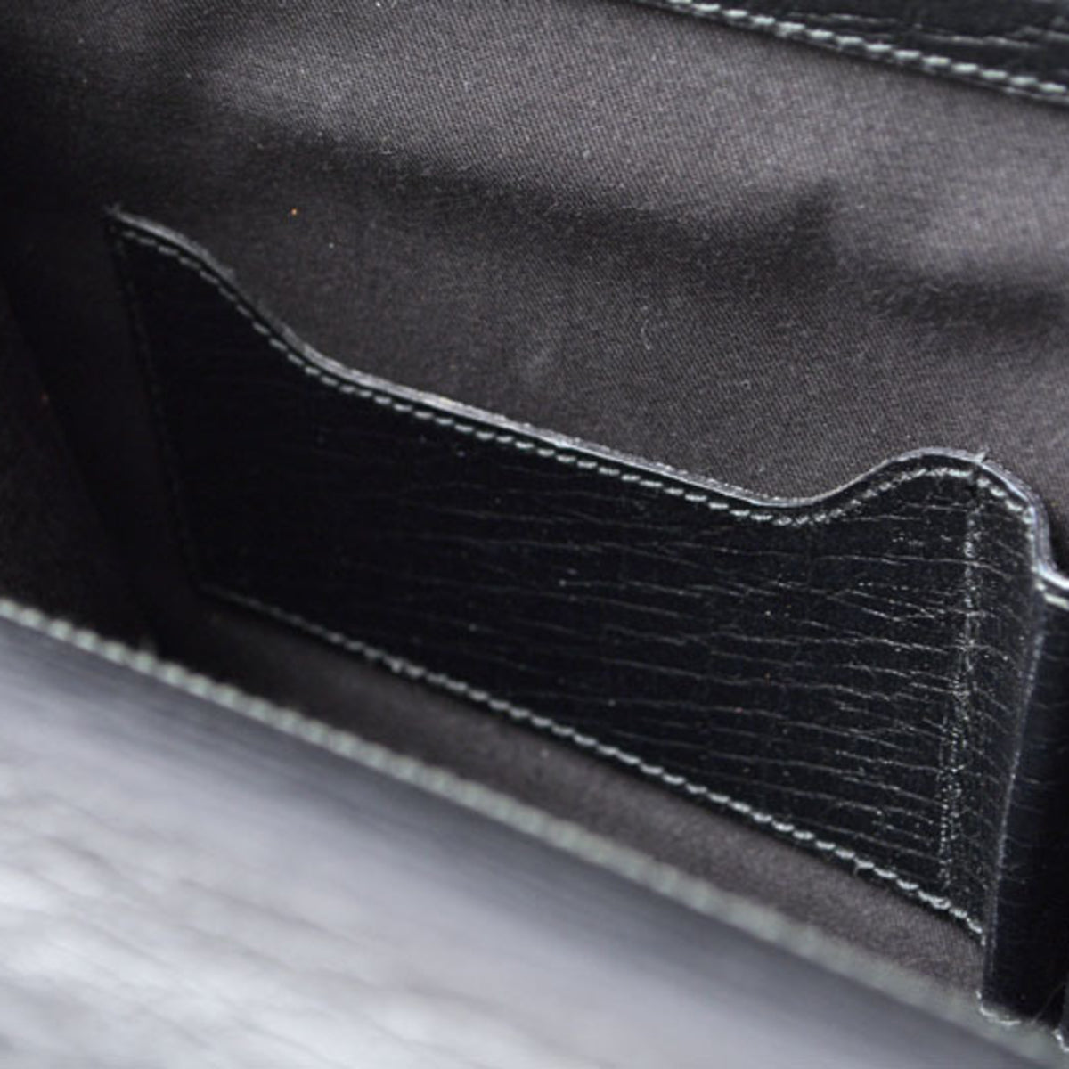 Gucci Black Leather Briefcase (Pre-Owned)