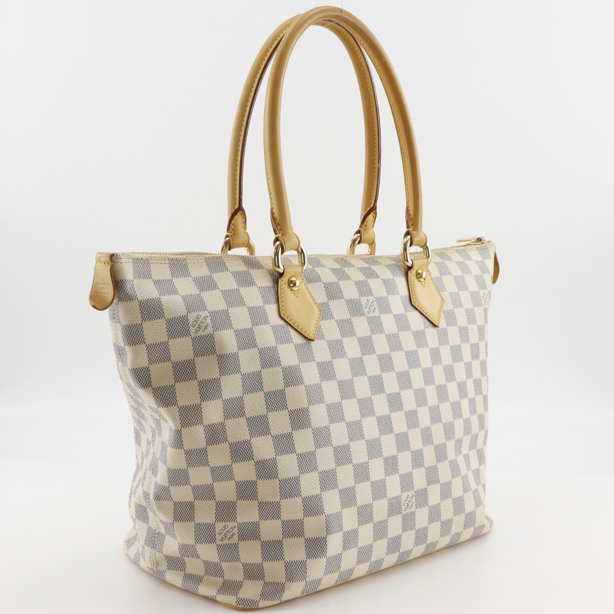 Louis Vuitton White Damier Azur Tote Bag (Pre-Owned)