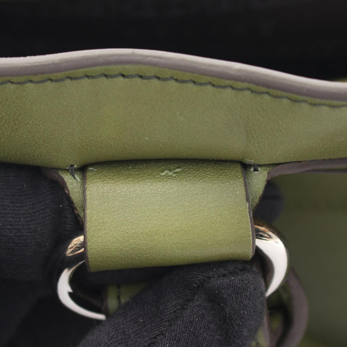 Celine Green Leather Handbag (Pre-Owned)