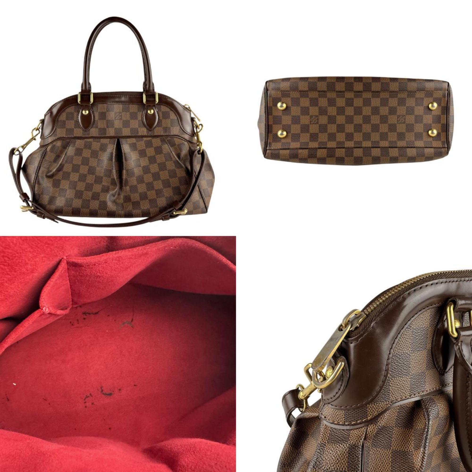 Louis Vuitton Brown Damier Canvas Handbag Shoulder Bag (Pre-Owned)