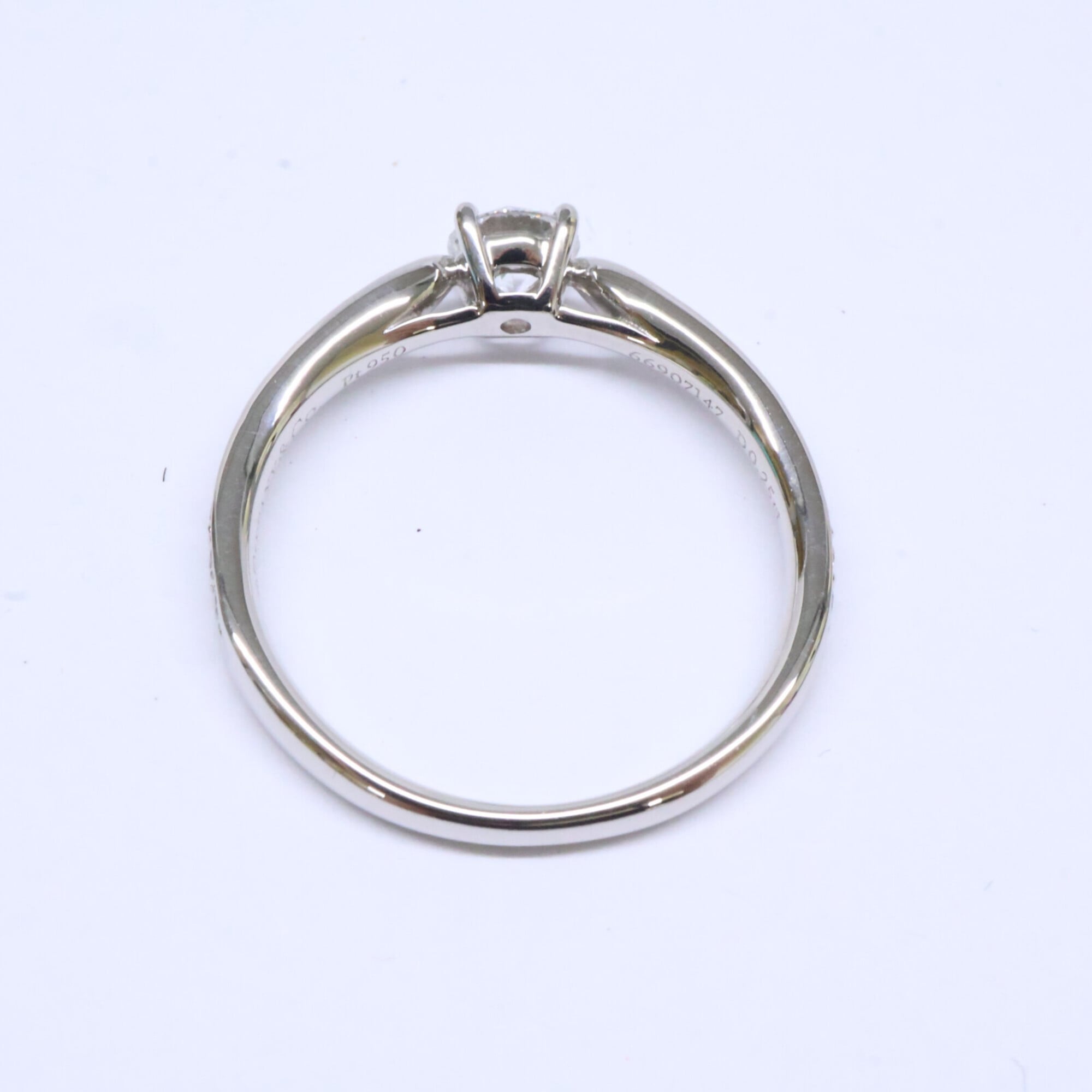 Tiffany Platinum Platinum 950 Band Ring (Pre-Owned)