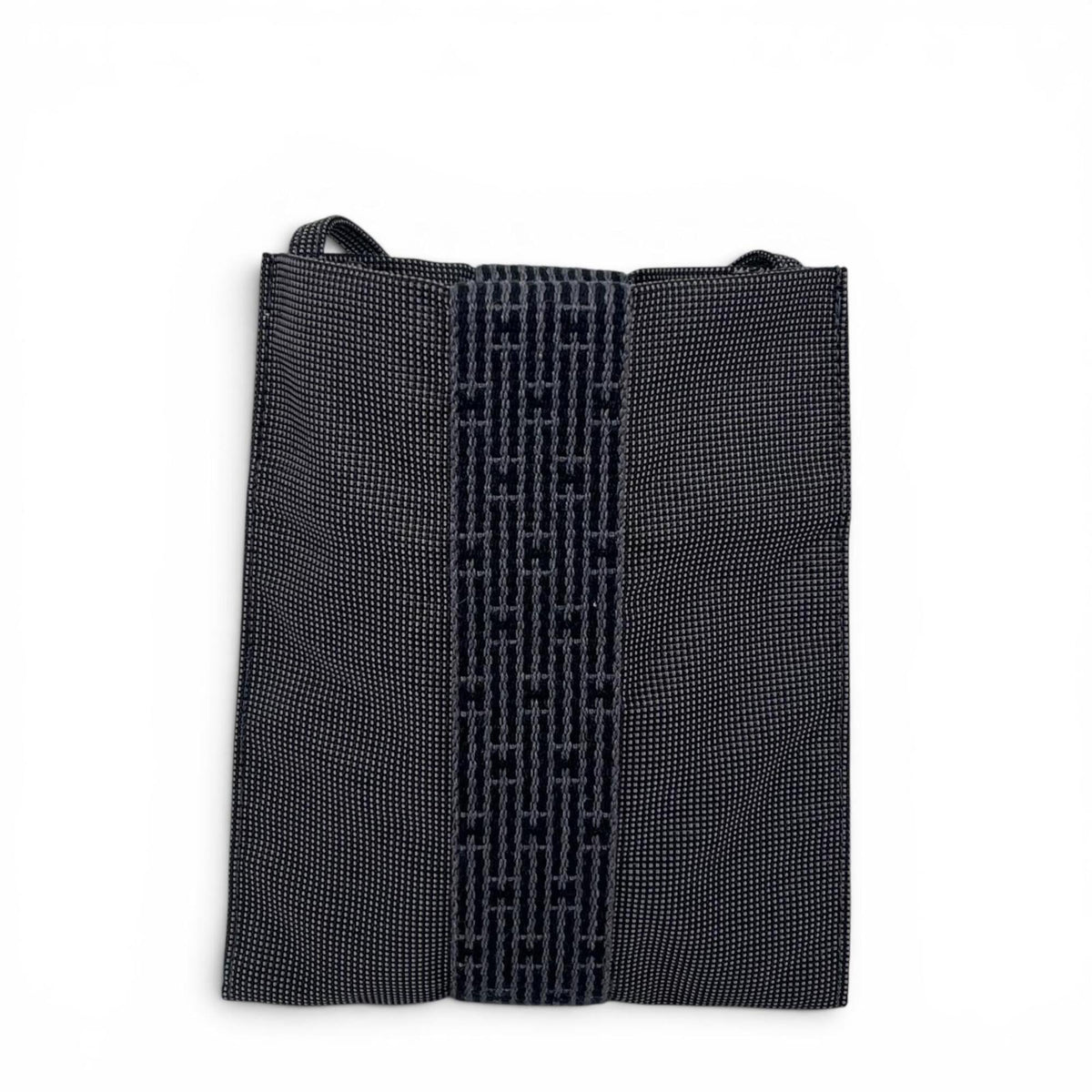 Hermes Gray Polyamide Polyester Pochette Shoulder Bag (Pre-Owned)