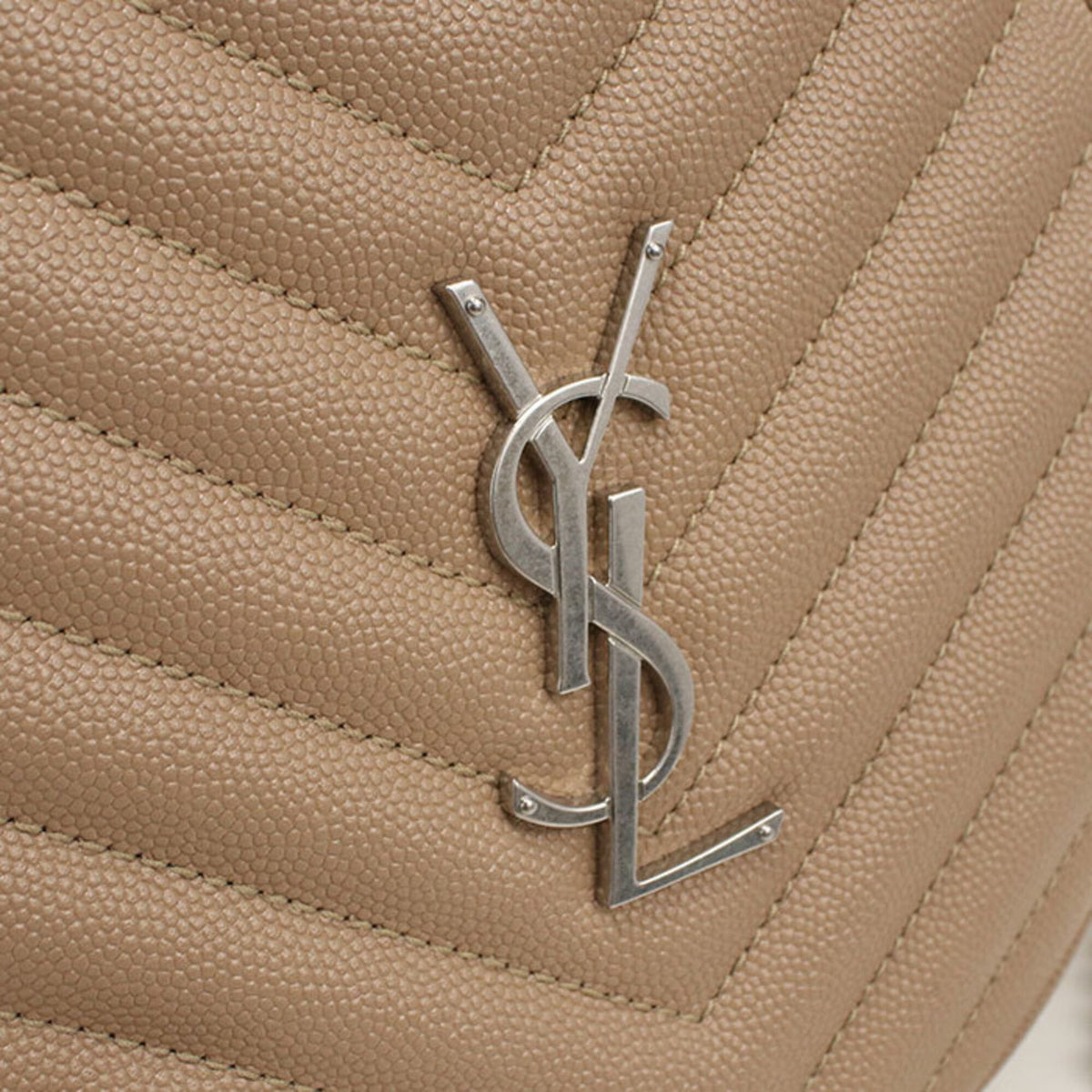 Saint Laurent Beige Leather Shoulder Bag (Pre-Owned)