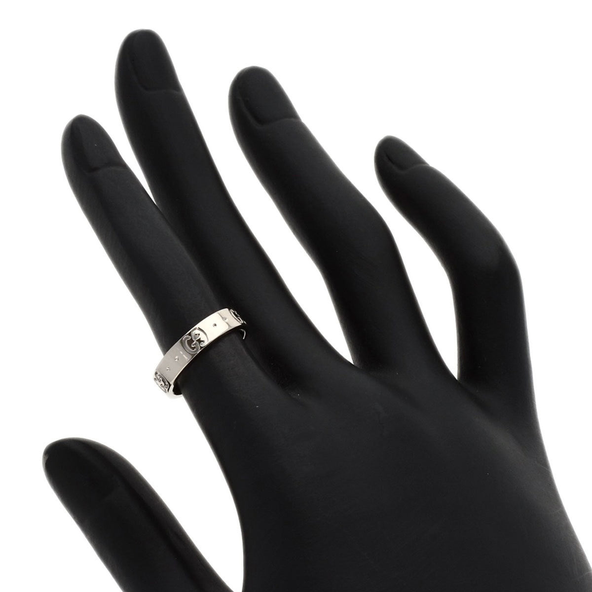 Gucci White Gold White Gold (18K) Band Ring (Pre-Owned)