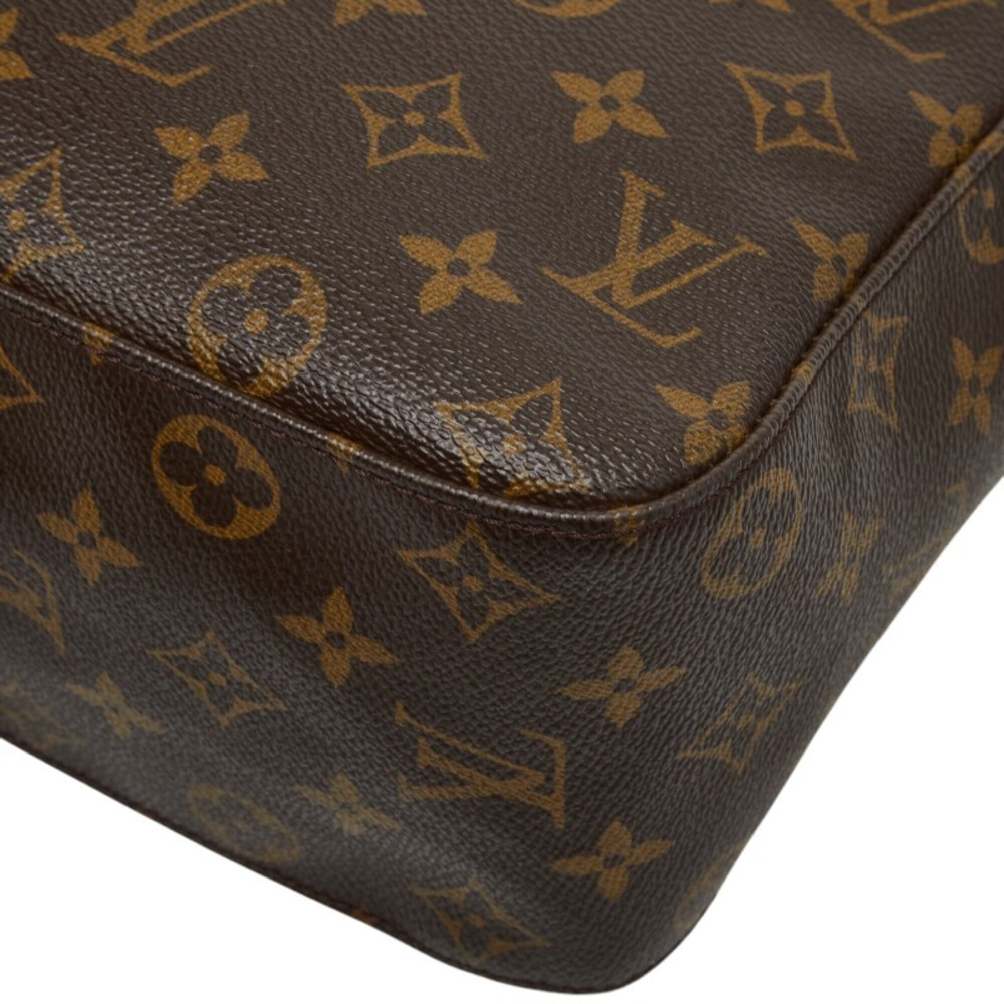 Louis Vuitton Monogram Brown Pvc Leather Handbag Shoulder Bag (Pre-Owned)