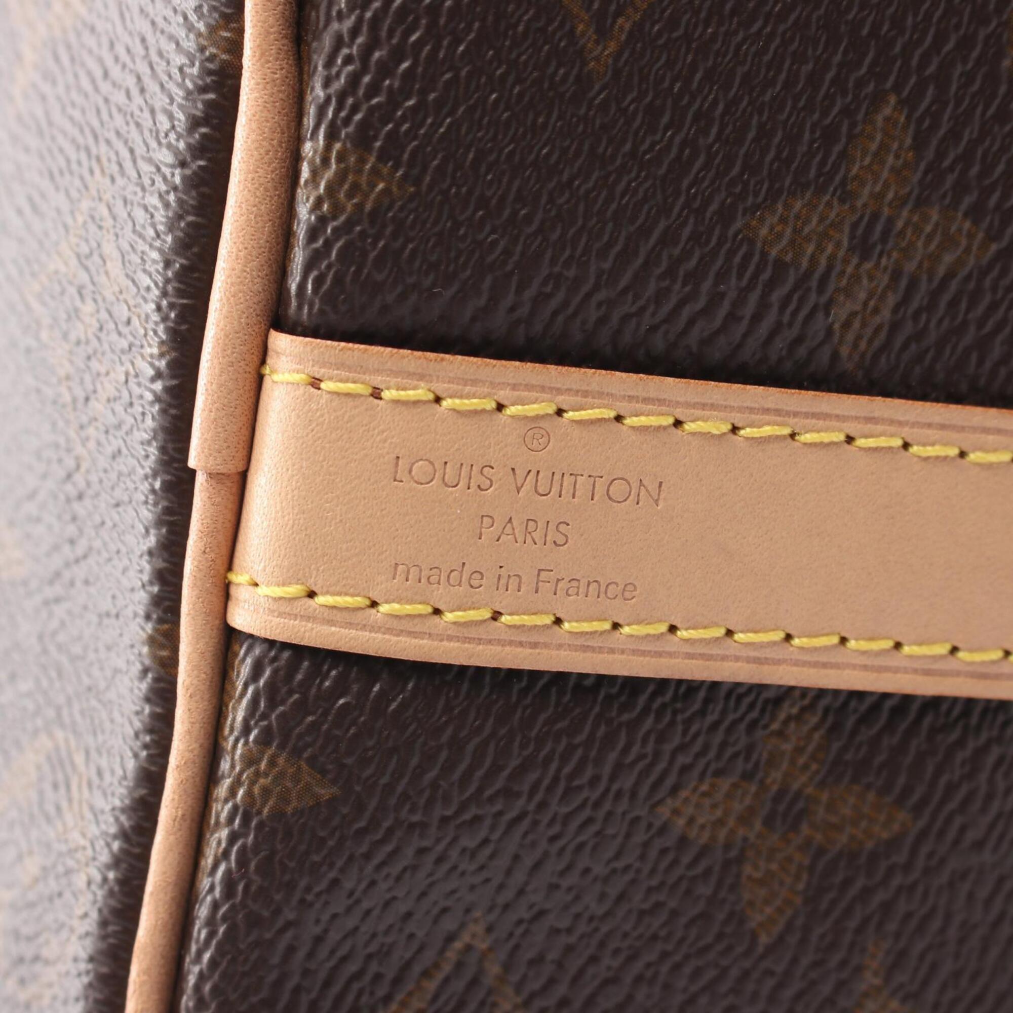 Louis Vuitton Brown Monogram Coated Canvas Leather Handbag (Pre-Owned)