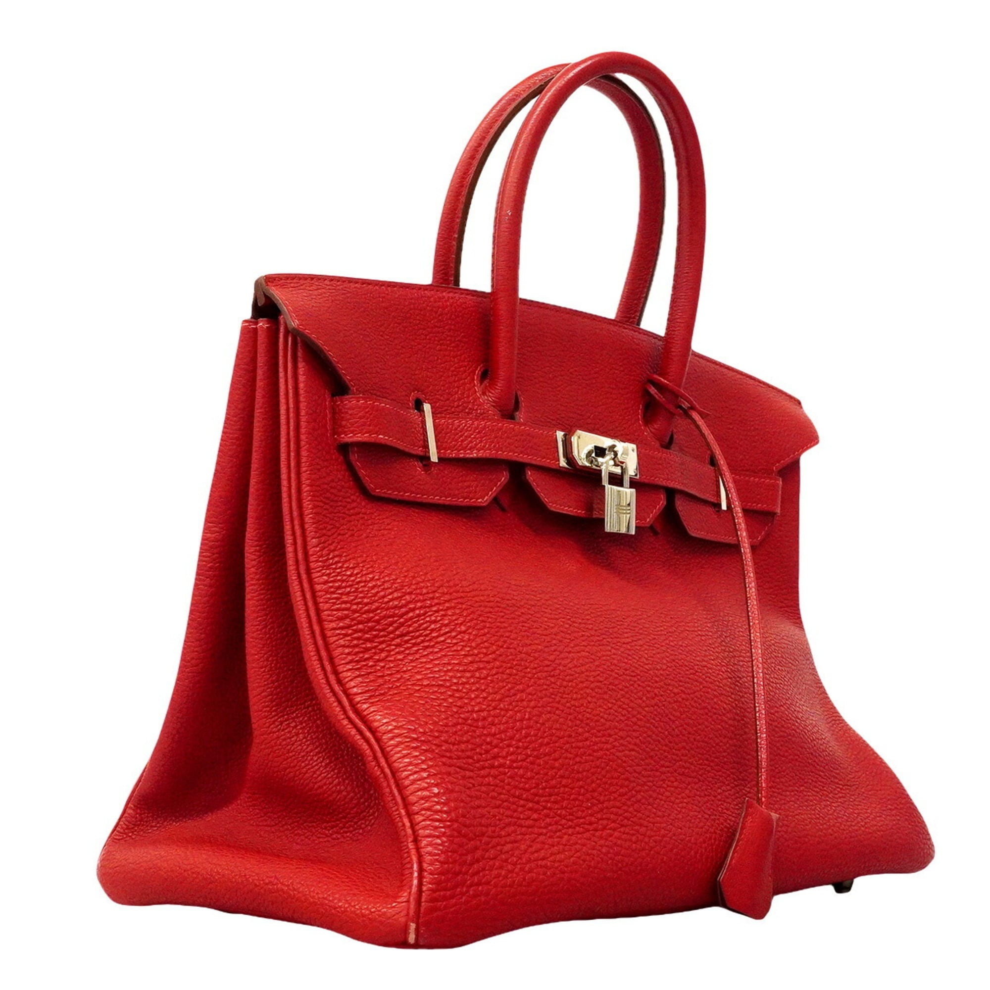 Hermes Rouge Vif Togo Leather Handbag (Pre-Owned)