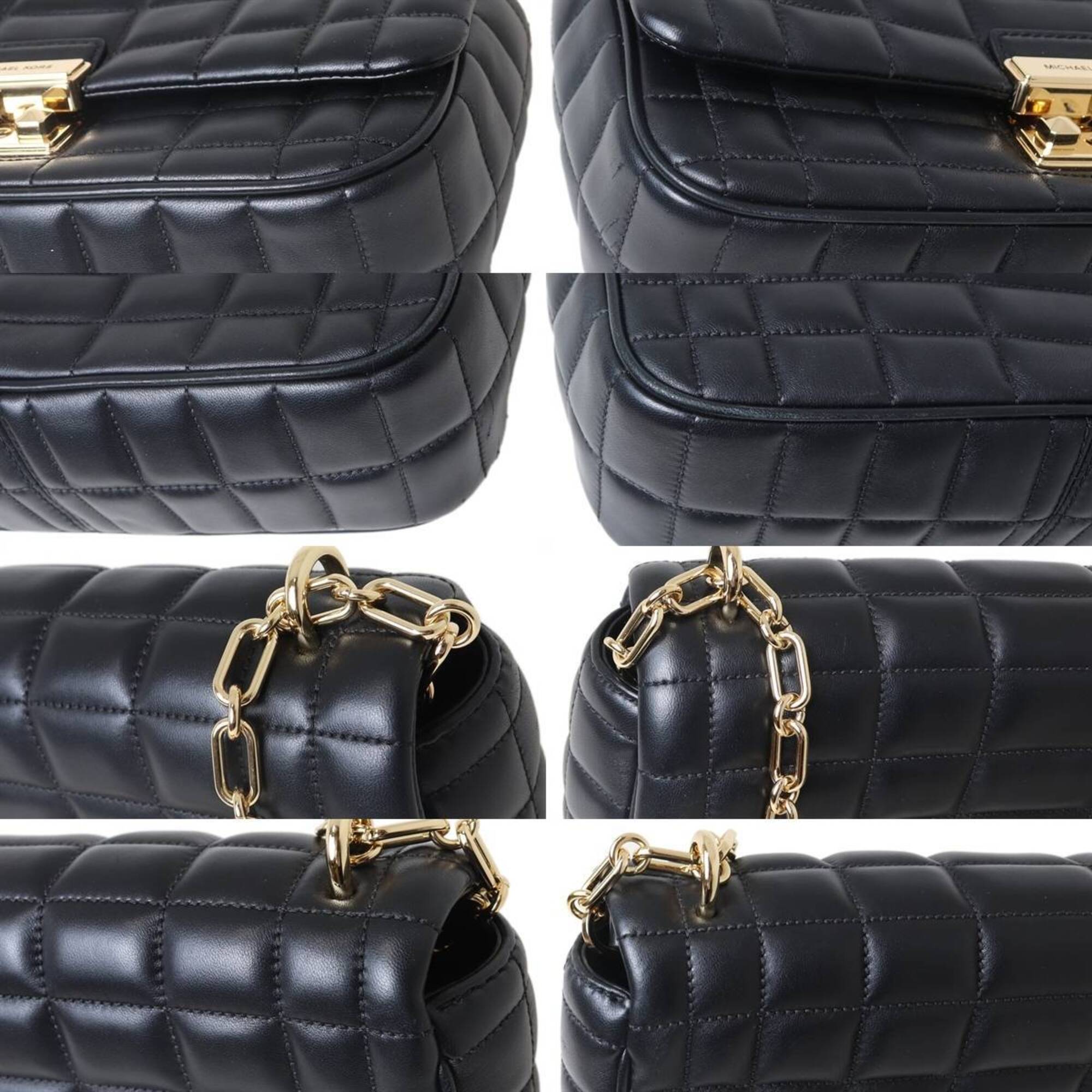 Michael Kors Black Leather Shoulder Bag (Pre-Owned)