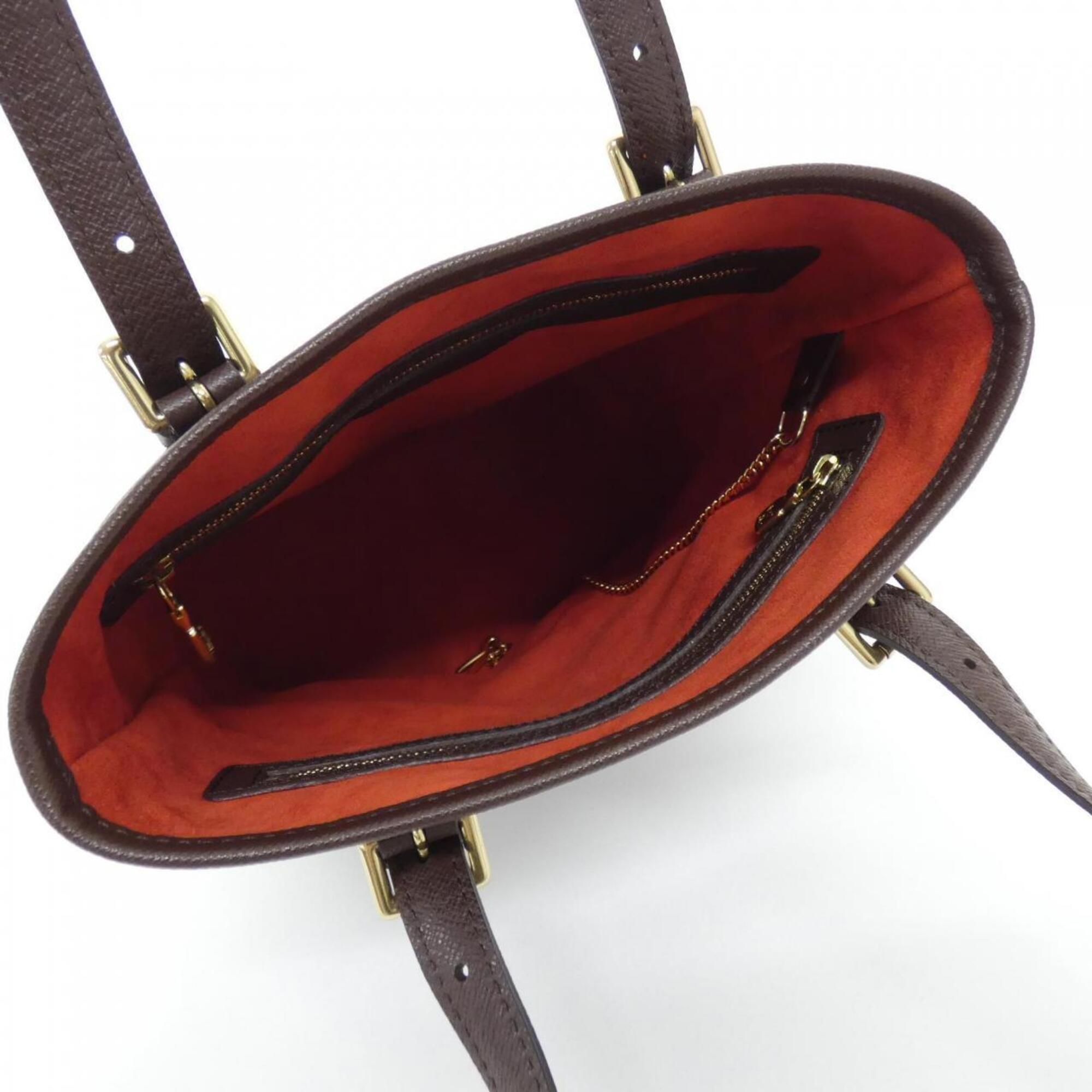 Louis Vuitton Ebene Coated Canvas Shoulder Bag (Pre-Owned)