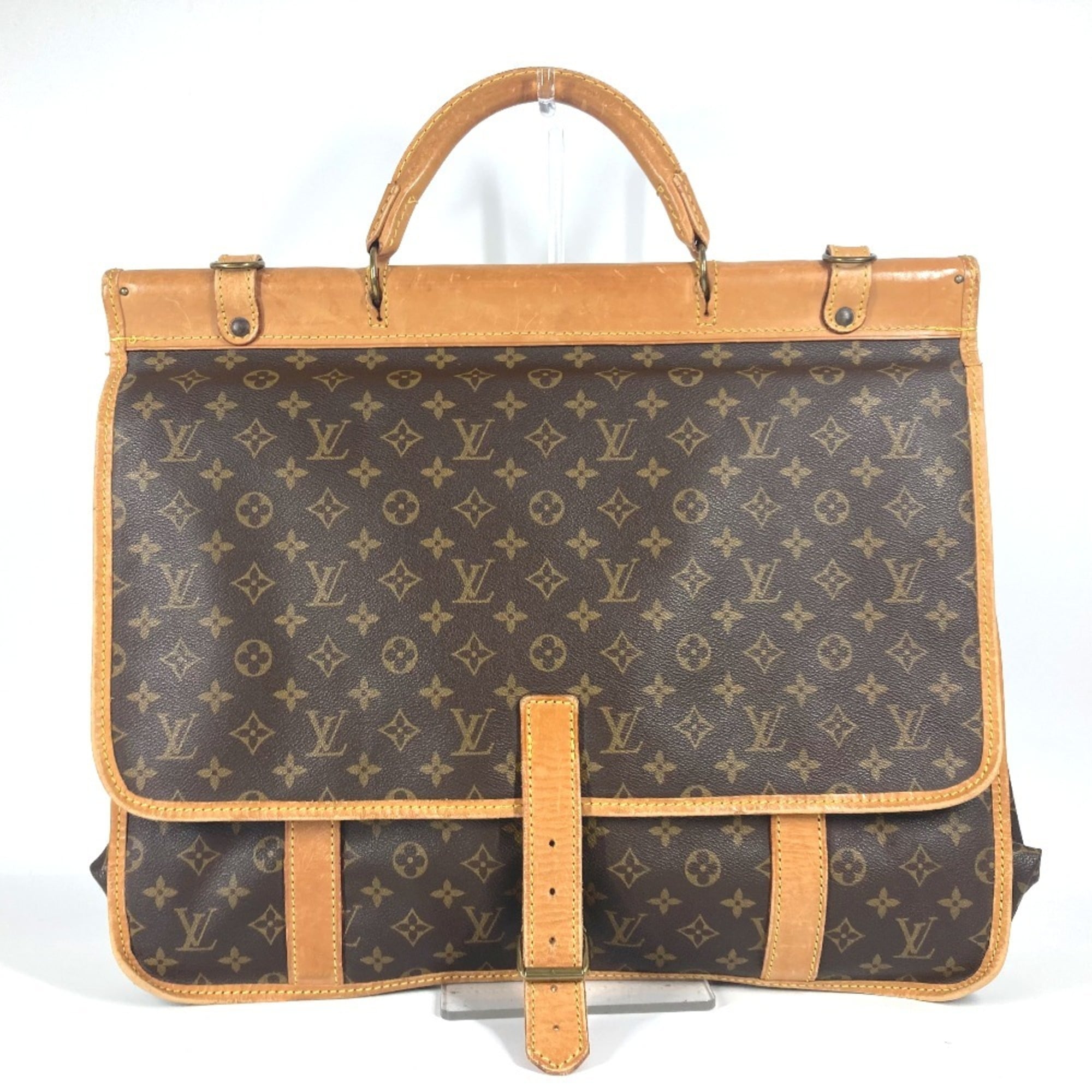 Louis Vuitton Brown Monogram Monogram Boston Bag Handbag Shoulder Bag (Pre-Owned)