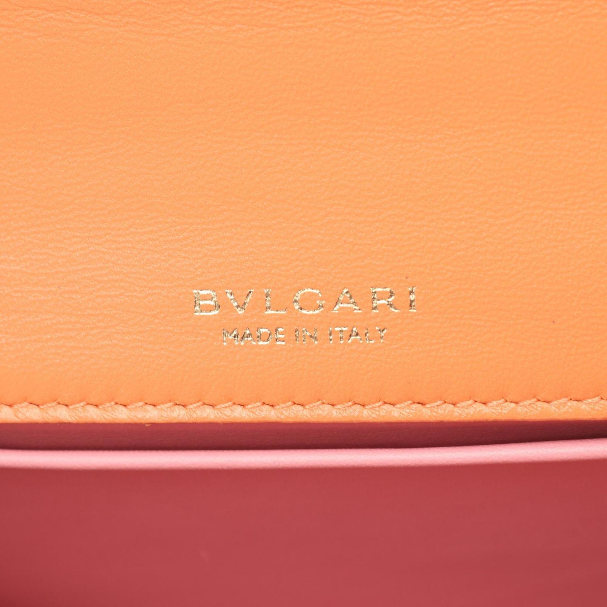 Bvlgari Orange Leather Handbag (Pre-Owned)