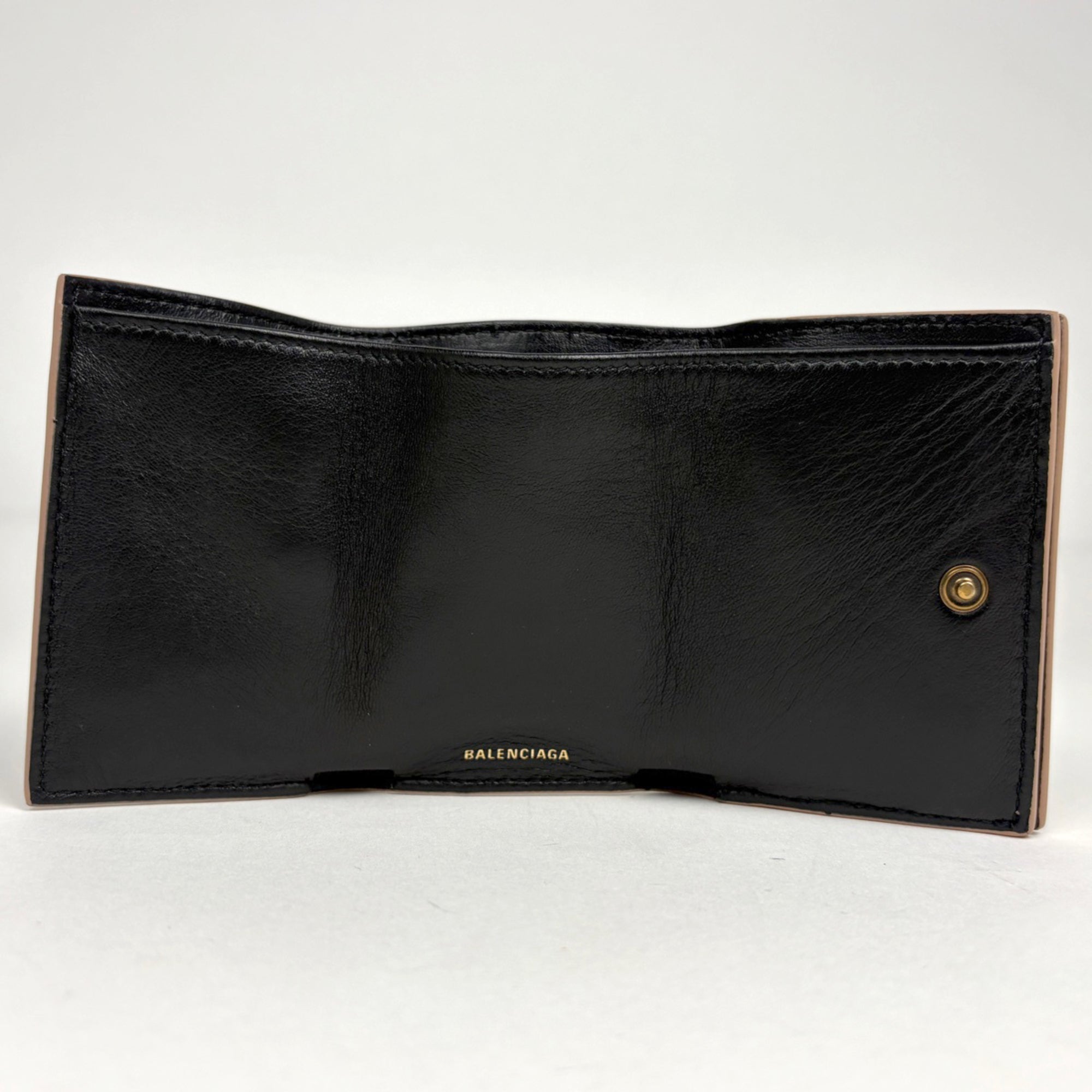 Balenciaga Pink Leather Wallet (Tri-Fold) (Pre-Owned)