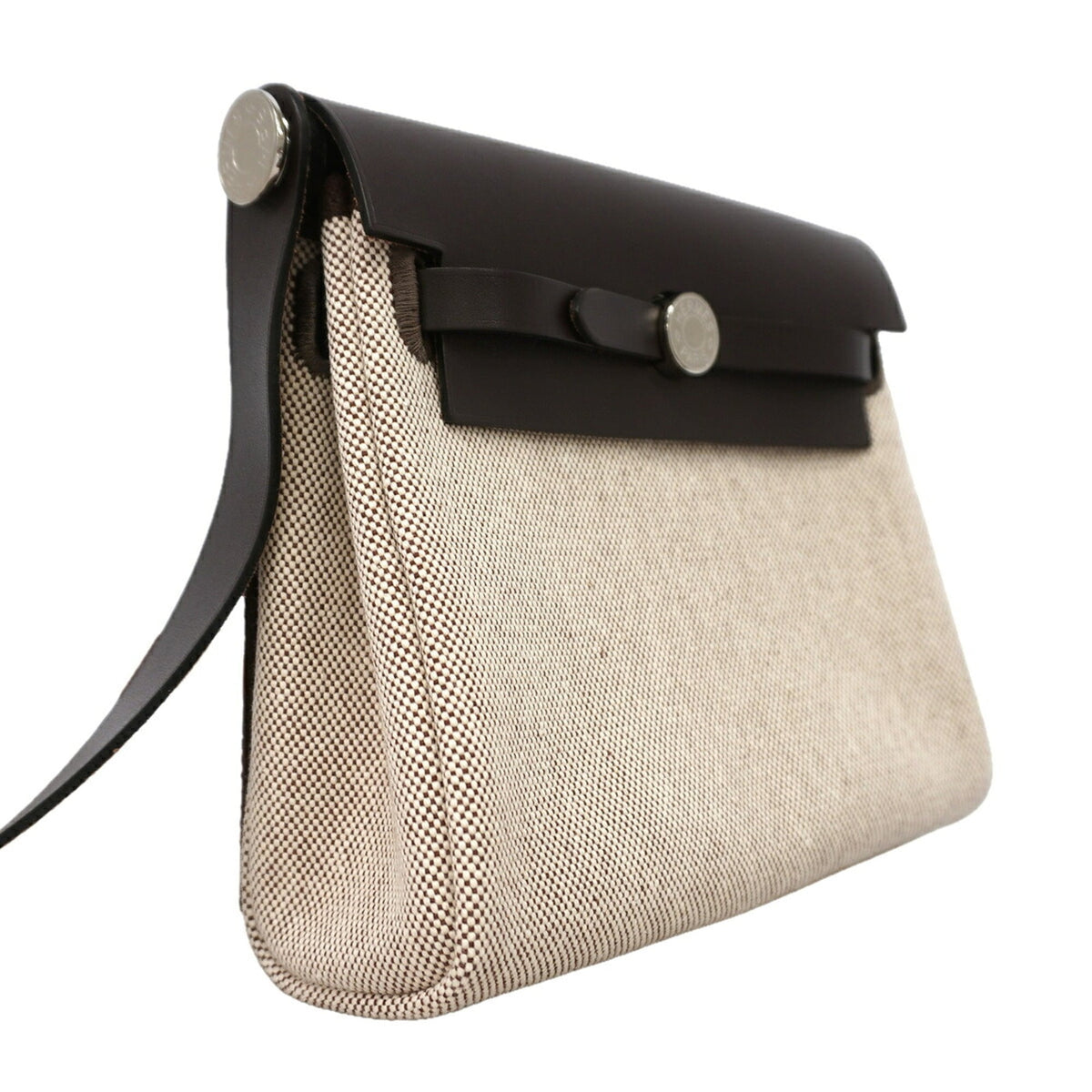 Hermes Brown Toile H Shoulder Bag (Pre-Owned)