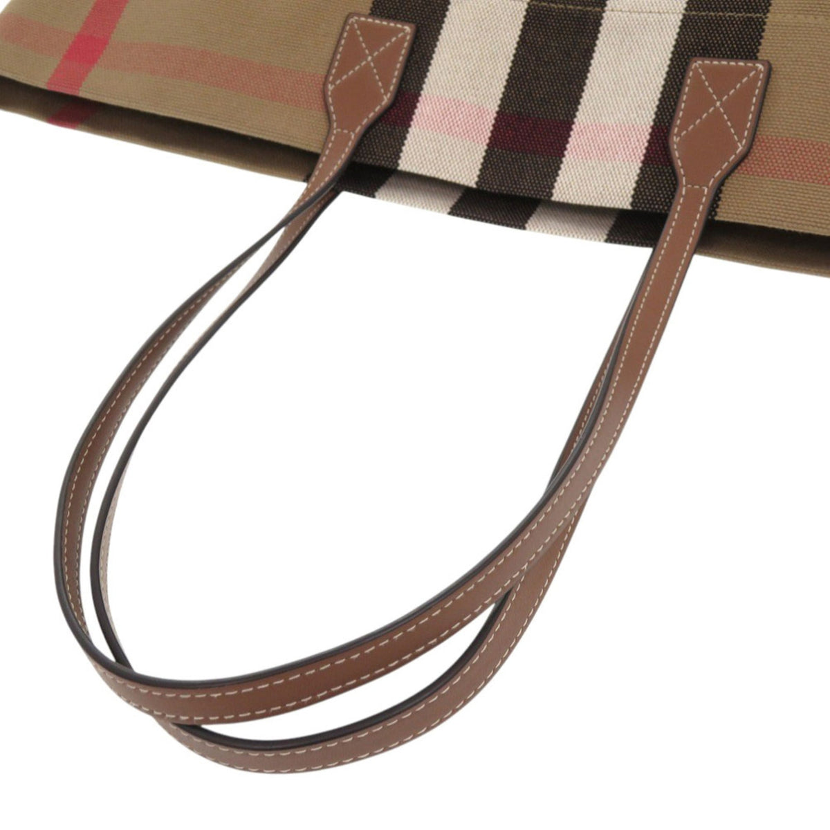 Burberry Brown Canvas Tote Bag (Pre-Owned)