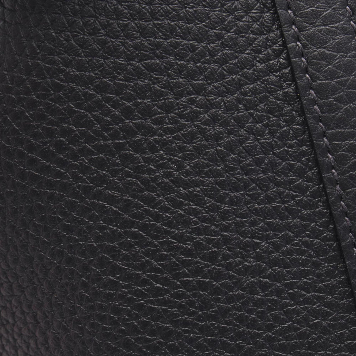 Hermes Navy Taurillon Clemence Leather Handbag (Pre-Owned)