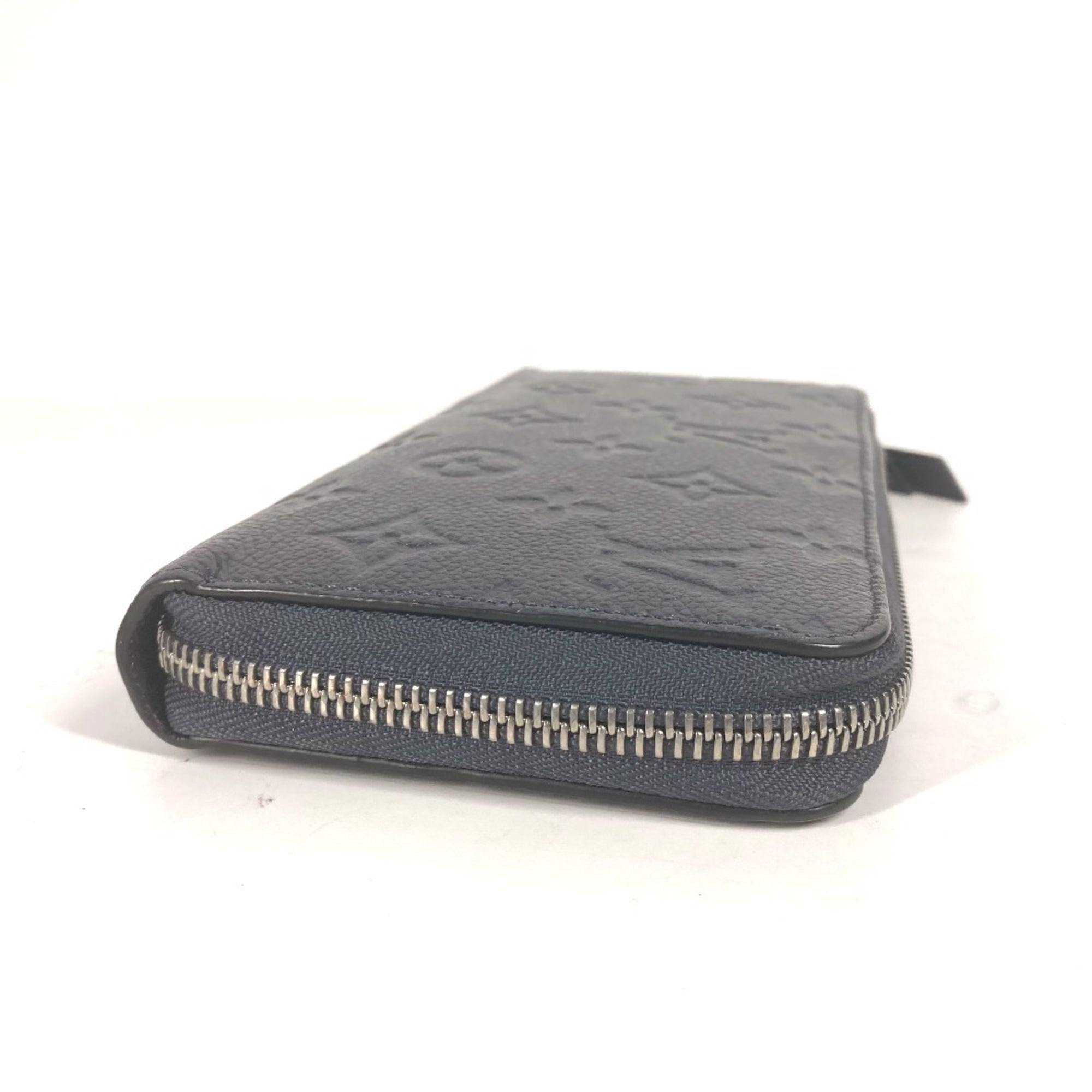 Louis Vuitton Blue Monogram Empreinte Leather Long Wallet (Bi-Fold) (Pre-Owned)